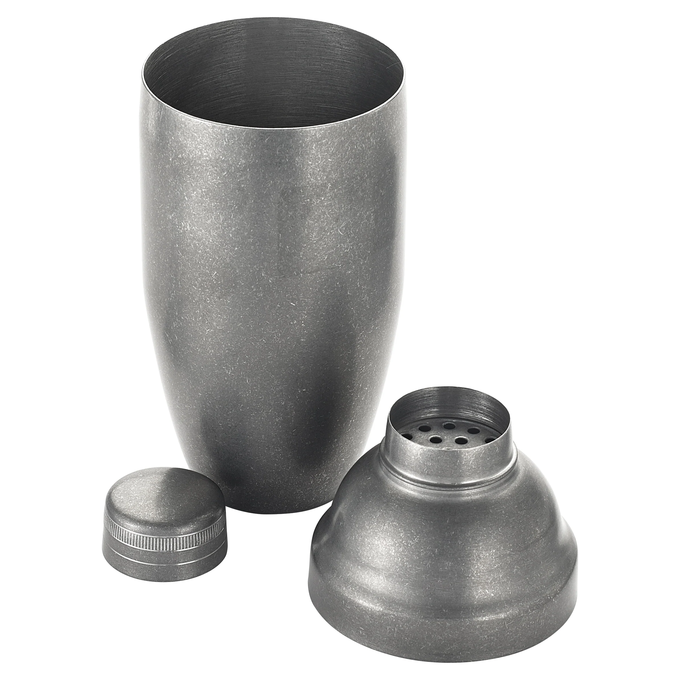 Winco BASS-24CS 24 Oz After 5 Bar Cocktail Shaker 3 Piece Stainless Steel Crafted - Image 4