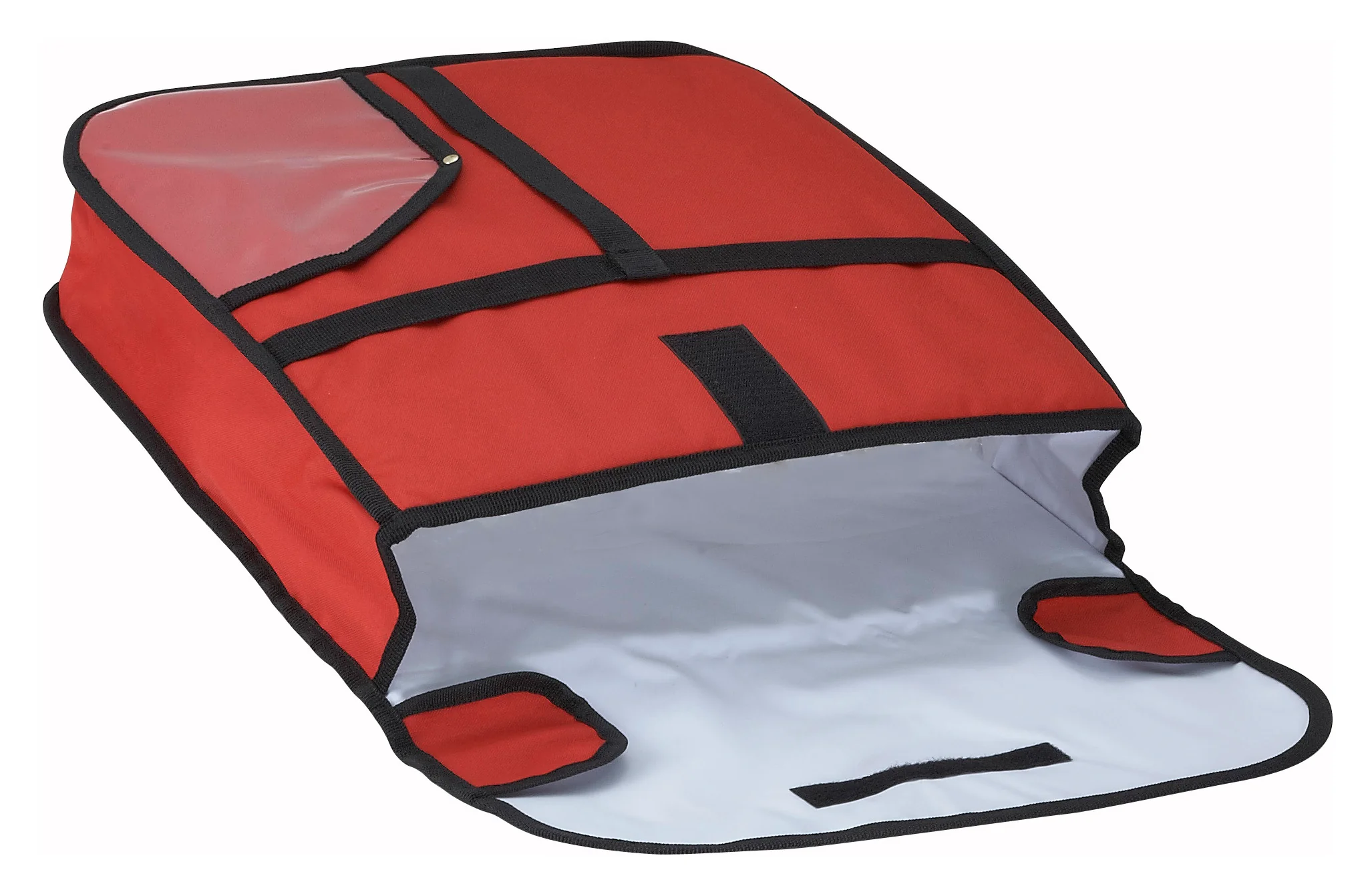Winco BGPZ-18 18 Inch Pizza Delivery Bag Insulated Polyester Red - Image 2