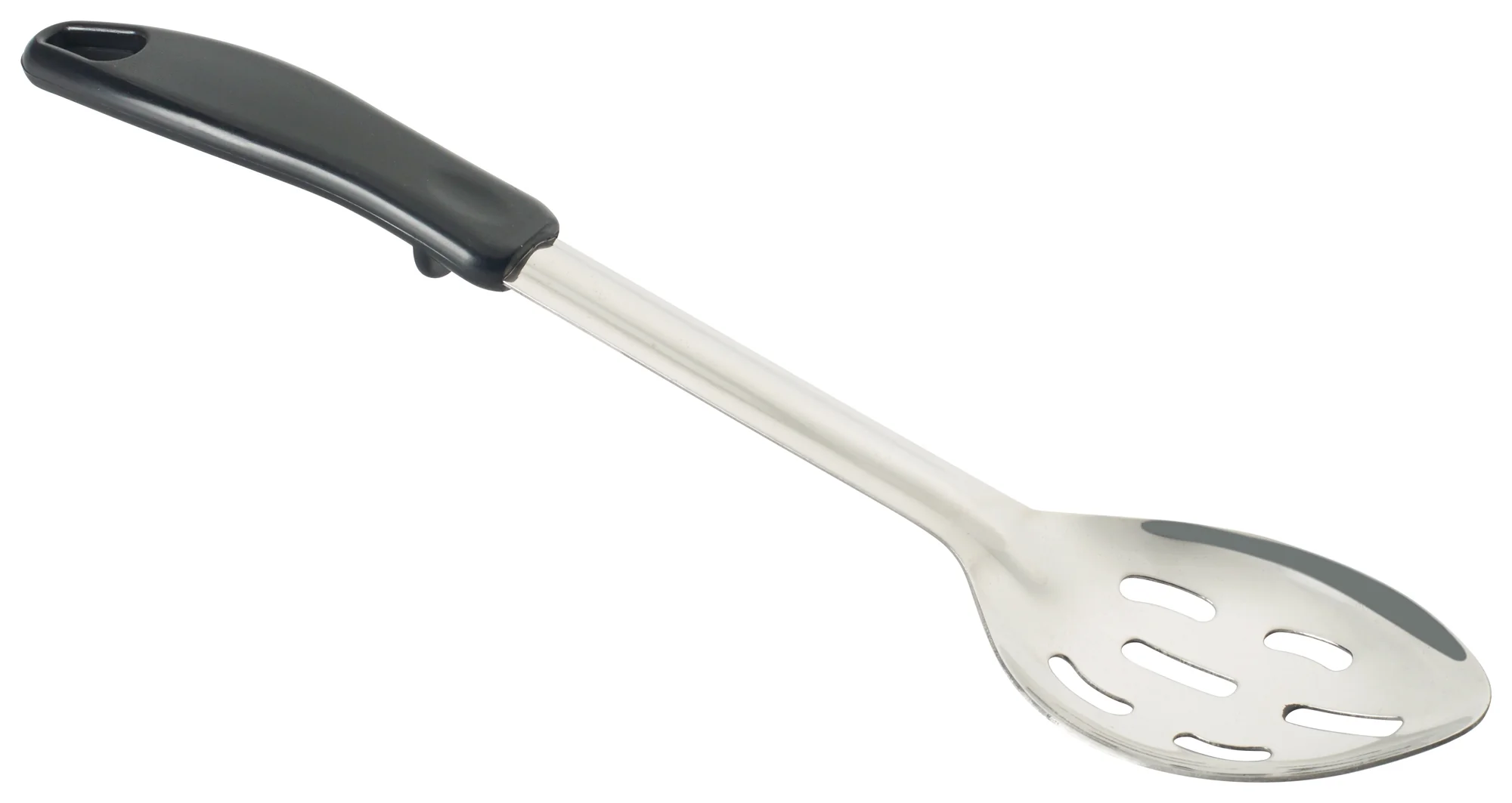 Winco 13" Slotted Basting Spoon - Stainless Steel with Stay-Cool Handle - Image 2