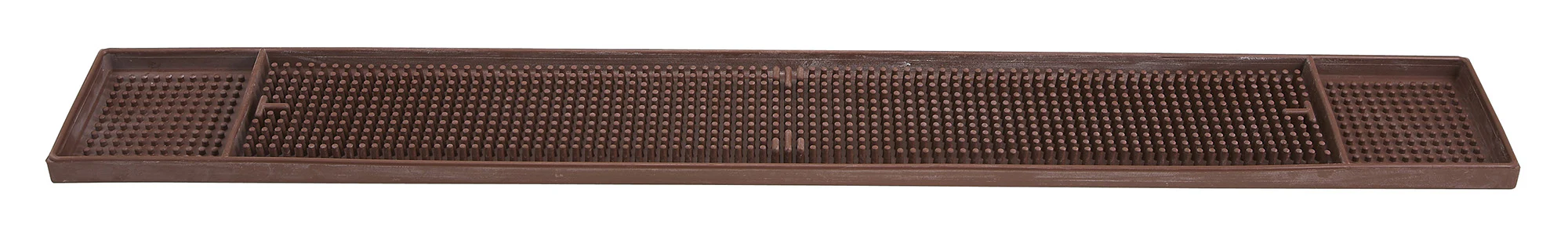 Winco BM-327B 27 Inch Rubber Bar Mat with NSF Approved Brown Finish - Image 2