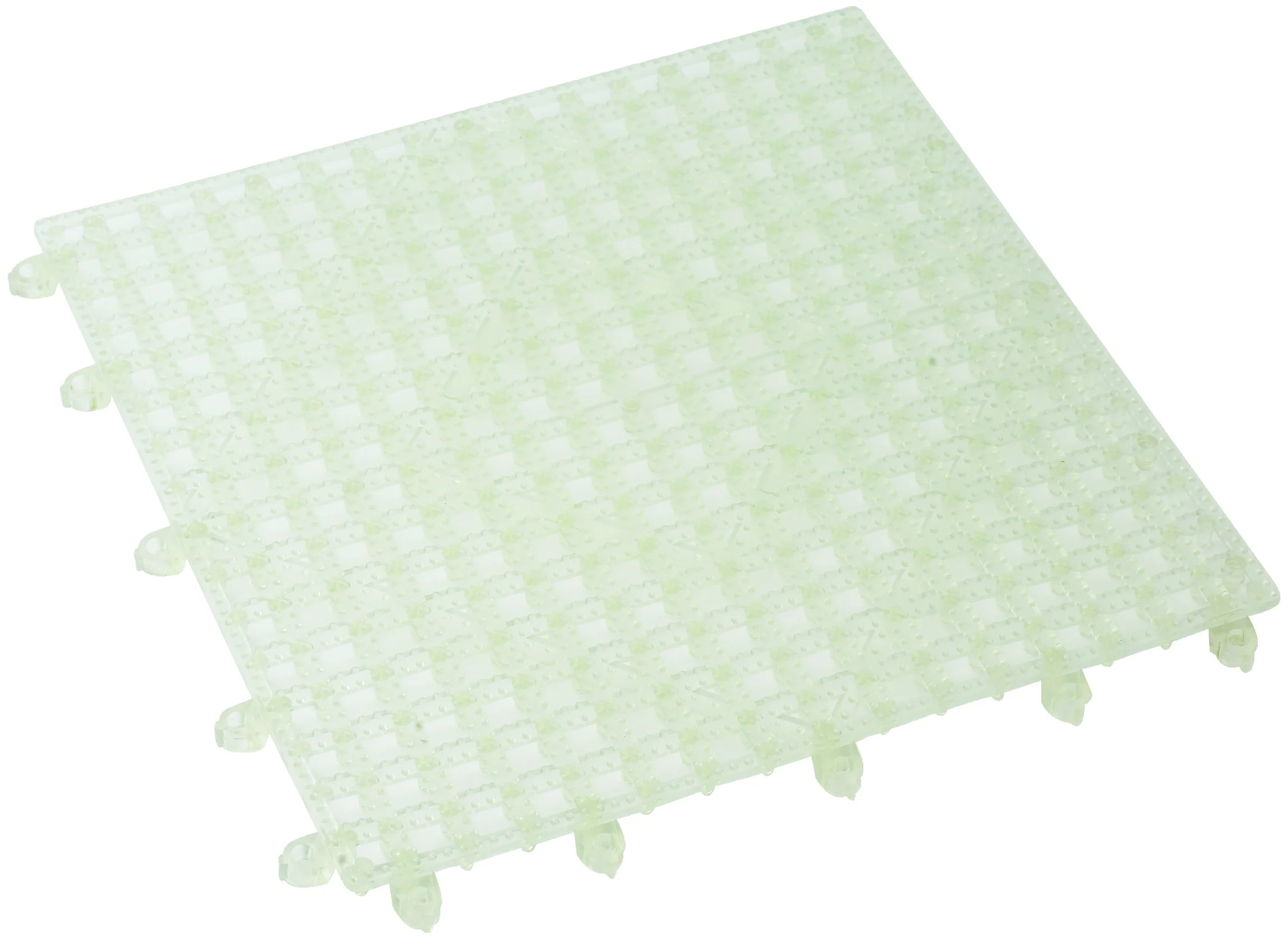 Winco BML-12C 12 Inch Clear Interlocking Bar Mat Plastic Dishwasher Safe
