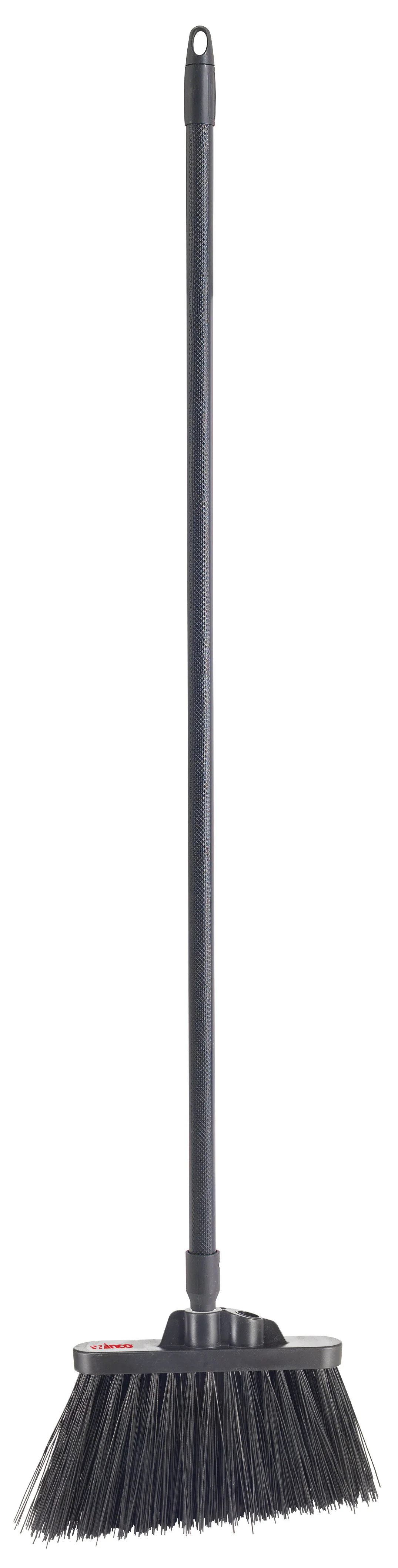 Winco BRAU-9K-H 48 Inch Angle Broom Heavy Duty Fiberglass Handle Black Bristle - Image 3