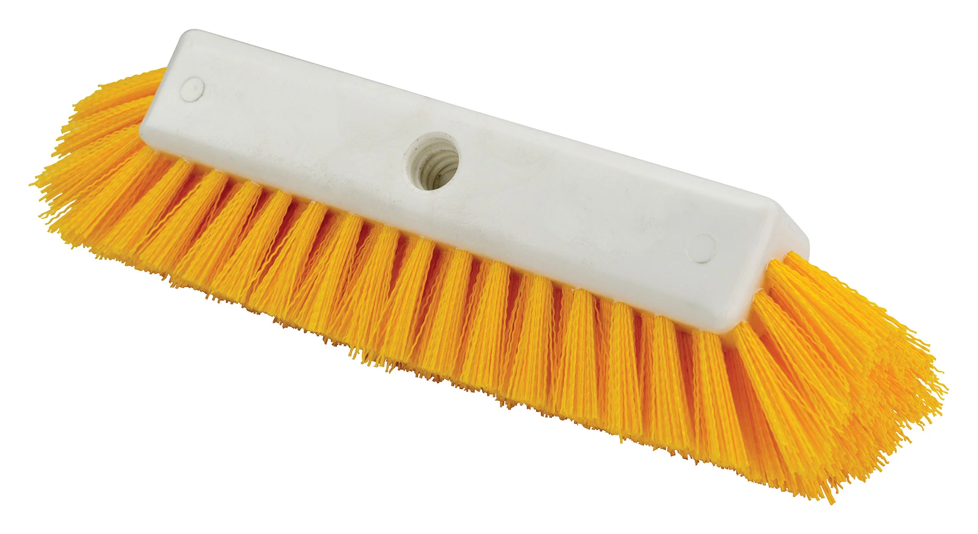 Winco BRF-12Y 12 Inch Floor Brush Head Only Multi-Surface PVC Yellow - Image 3