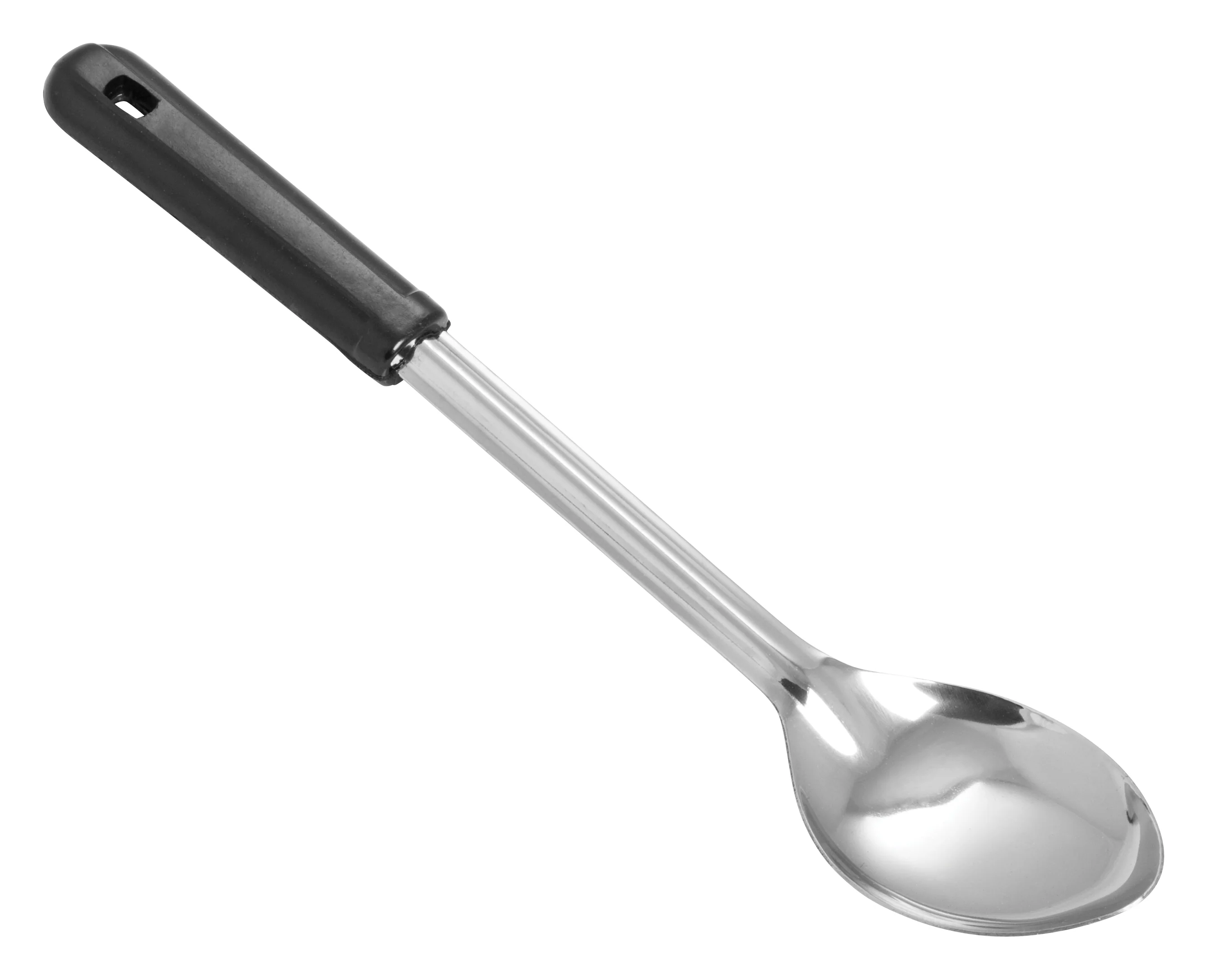 Winco BSOB-13 13 Inch Solid Basting Spoon with Black Bakelite Handle Stainless Steel - Image 2