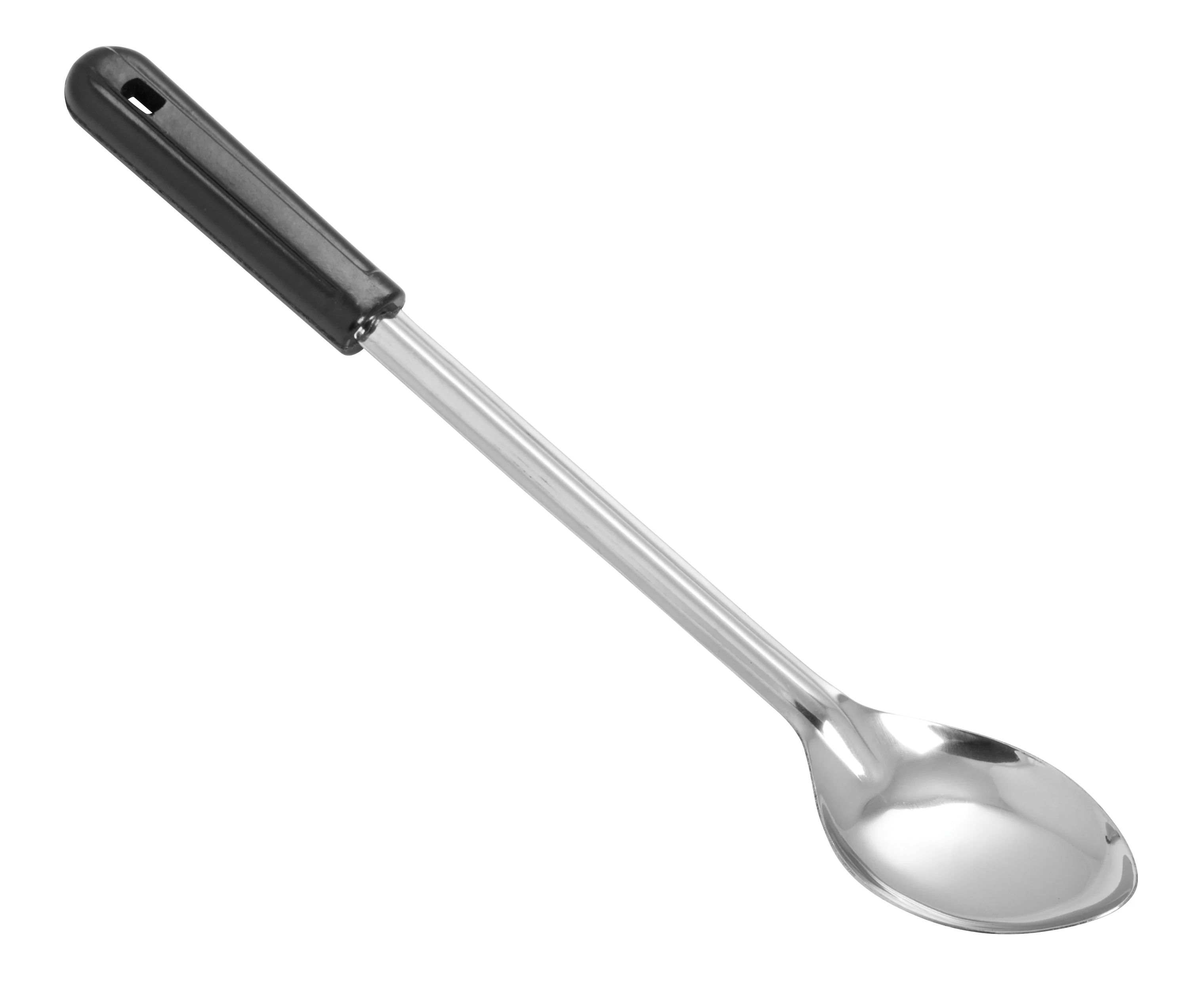Winco BSOB-15 15 Inch Solid Basting Spoon Black Bakelite Handle Stainless Steel - Image 2