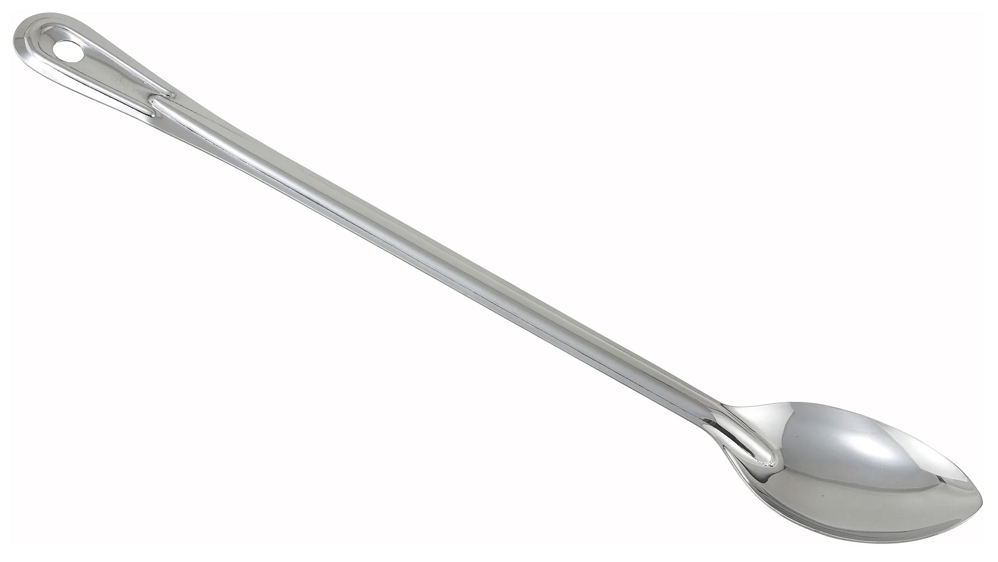 Winco BSON-18 18 Inch Long Solid Serving Spoon Stainless Steel with Ergonomic Handle - Image 2