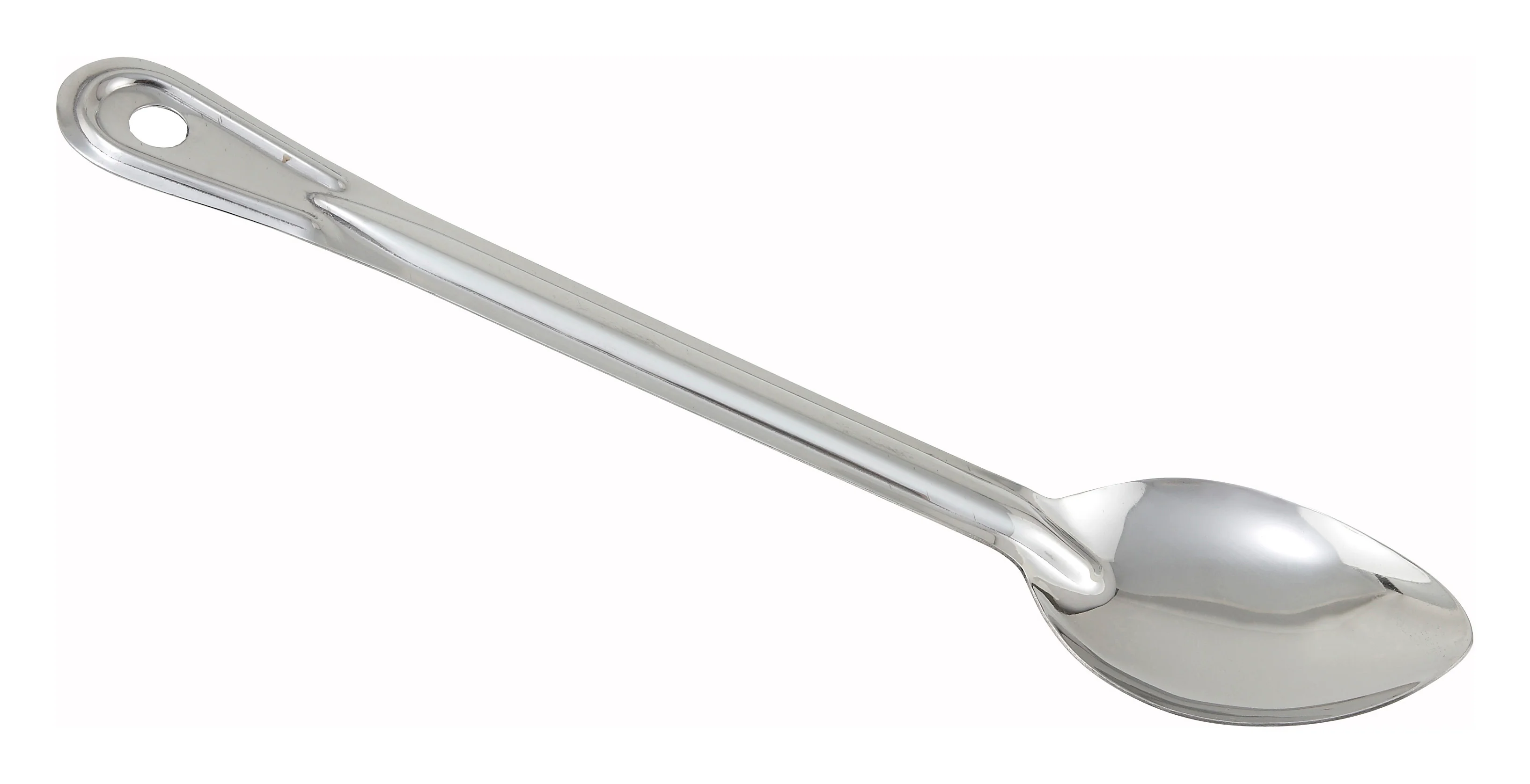 Winco BSOT-11 11 Inch Solid Basting Spoon 1.2 mm Stainless Steel - Image 2