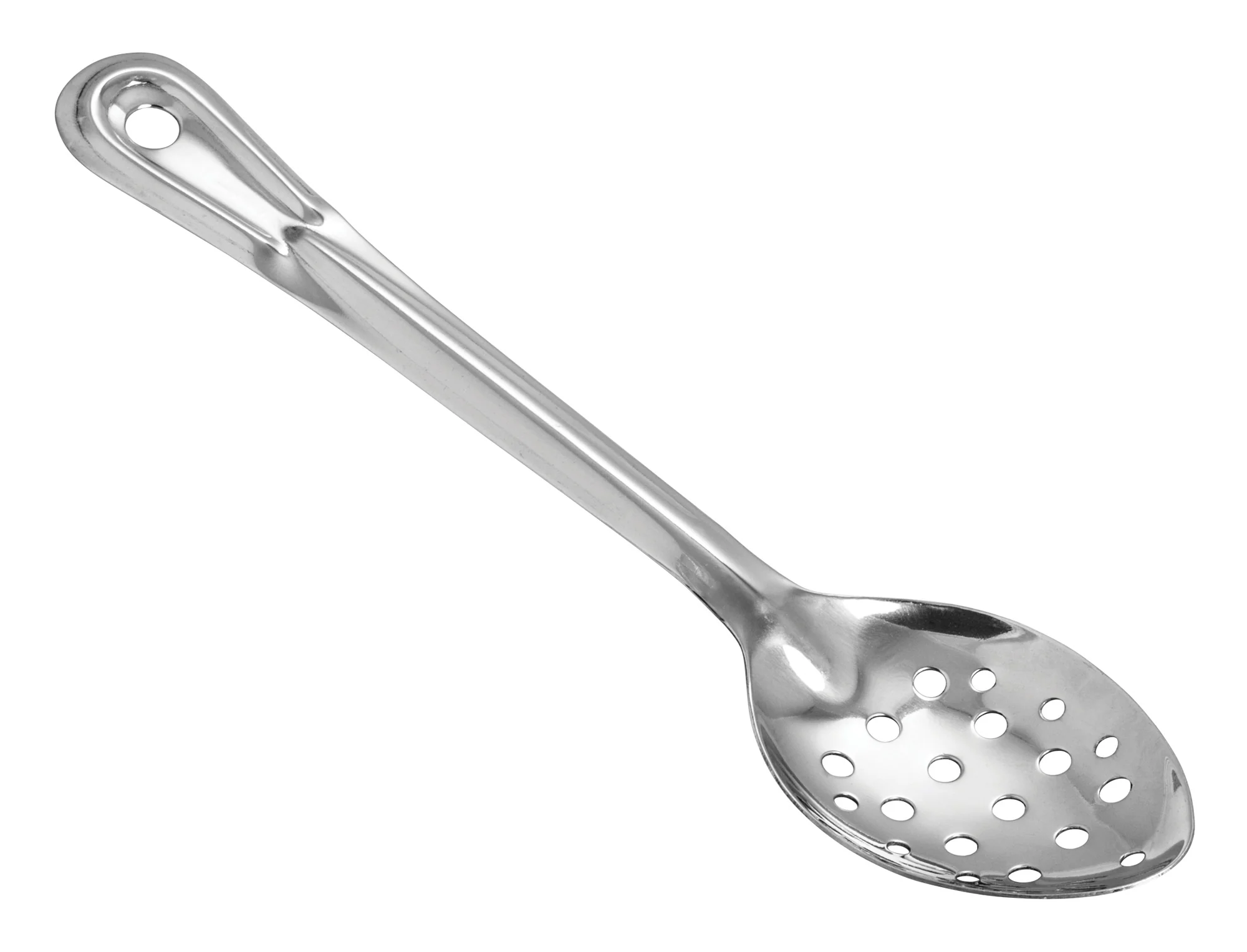 Winco BSPT-11H 11 Inch Perforated Basting Spoon Stainless Steel with Durable Design - Image 2