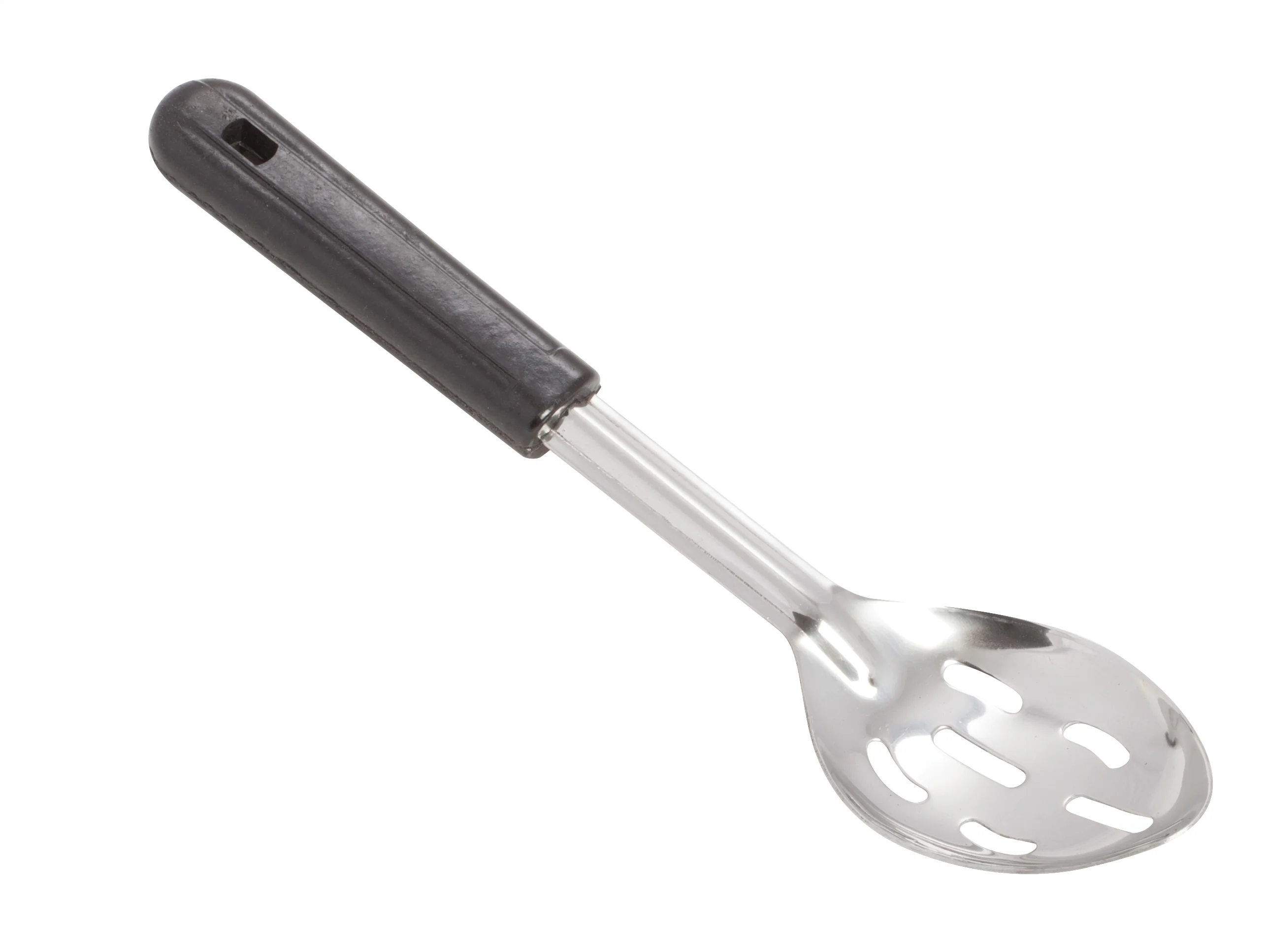 Winco BSSB-11 11 Inch Slotted Basting Spoon Black Bakelite Handle Stainless Steel - Image 2