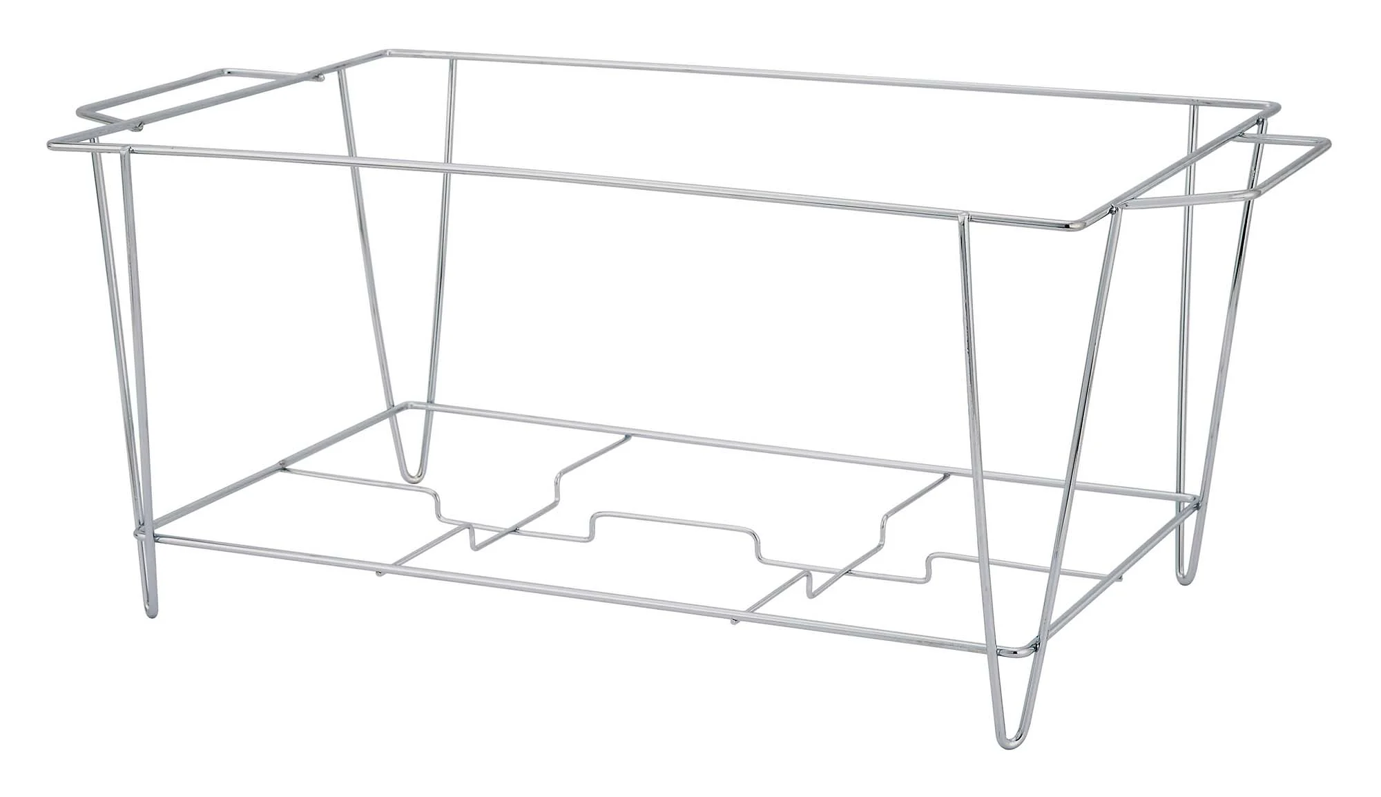 Winco C-3F Chafer Stand Full Size for Steam Table and Water Pans Chrome Plated Wire