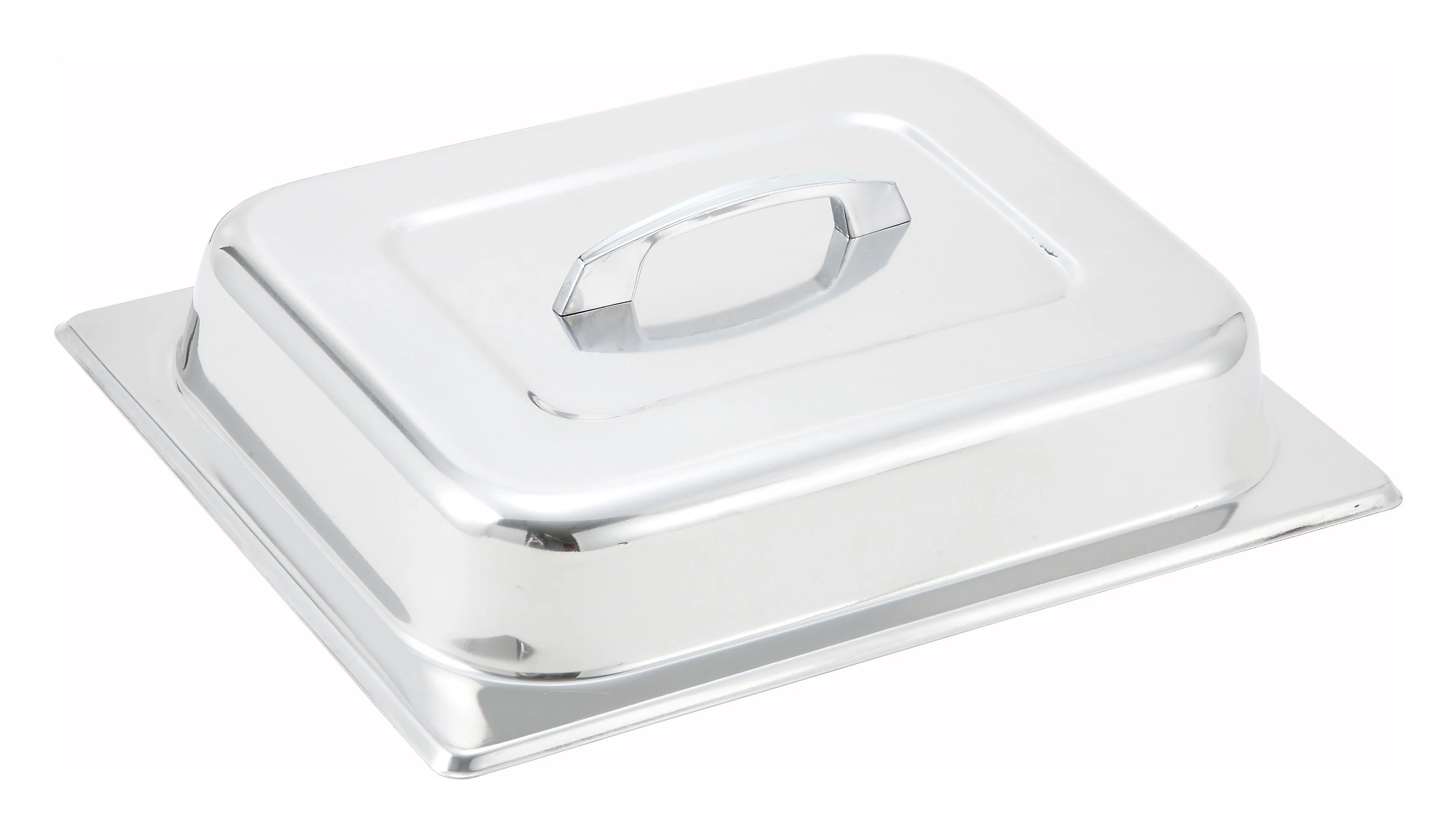 Winco C-DCH Dome Cover 1/2 Size With Handle Stainless Steel