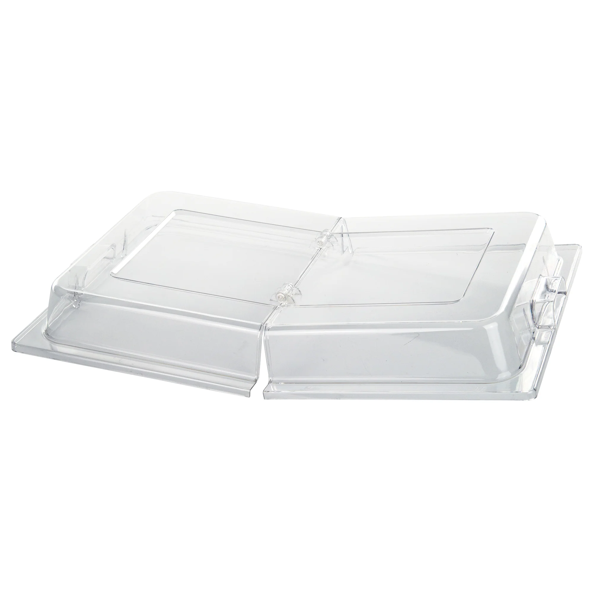 Winco C-DPFH 21 Inch Dome Cover Hinged Polycarbonate NSF Approved with Secure Closure