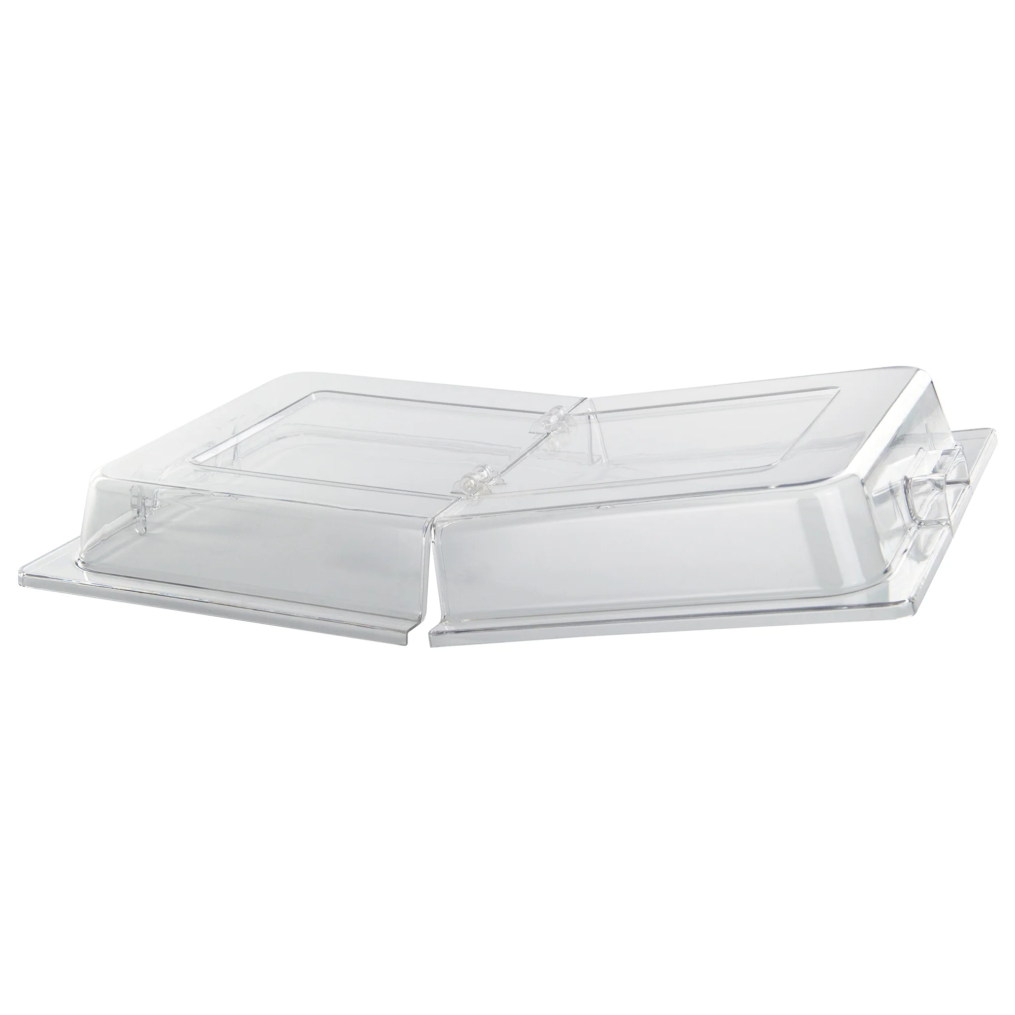 Winco C-DPFH 21 Inch Dome Cover Hinged Polycarbonate NSF Approved with Secure Closure - Image 2