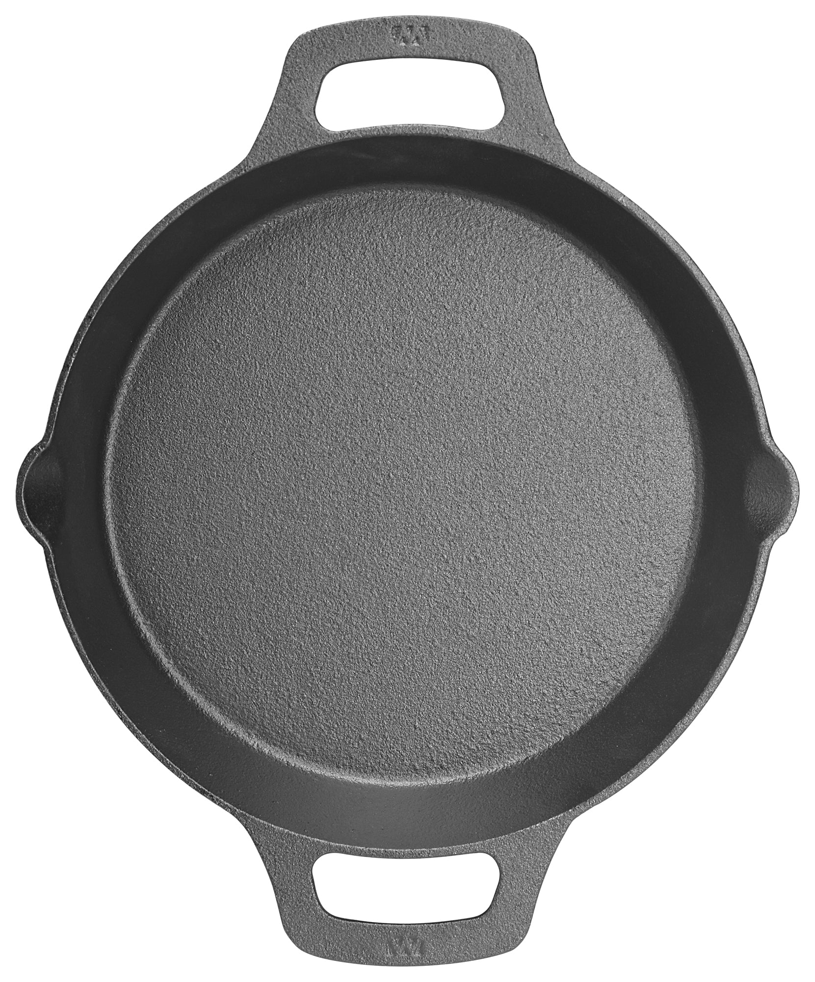 Winco CASD-10 10-1/4 Inch Round FireIron Induction Skillet with Dual Handle Cast Iron - Image 4