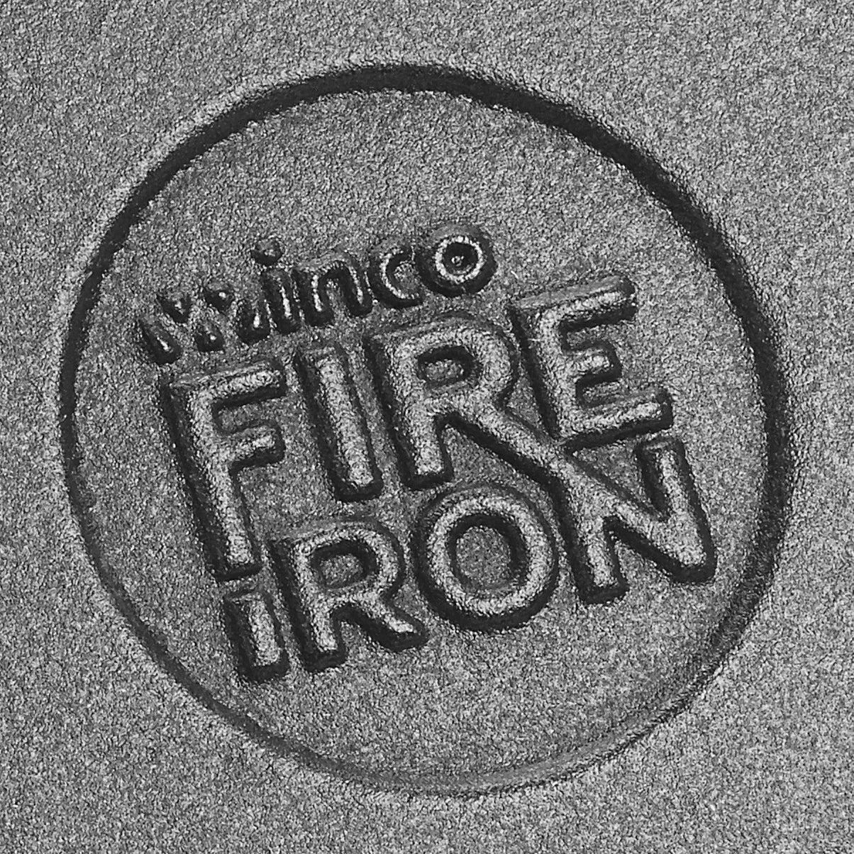 Winco CASM-5R 12 Oz Round Induction Server Cast Iron Matte Black Enamel - Image 2