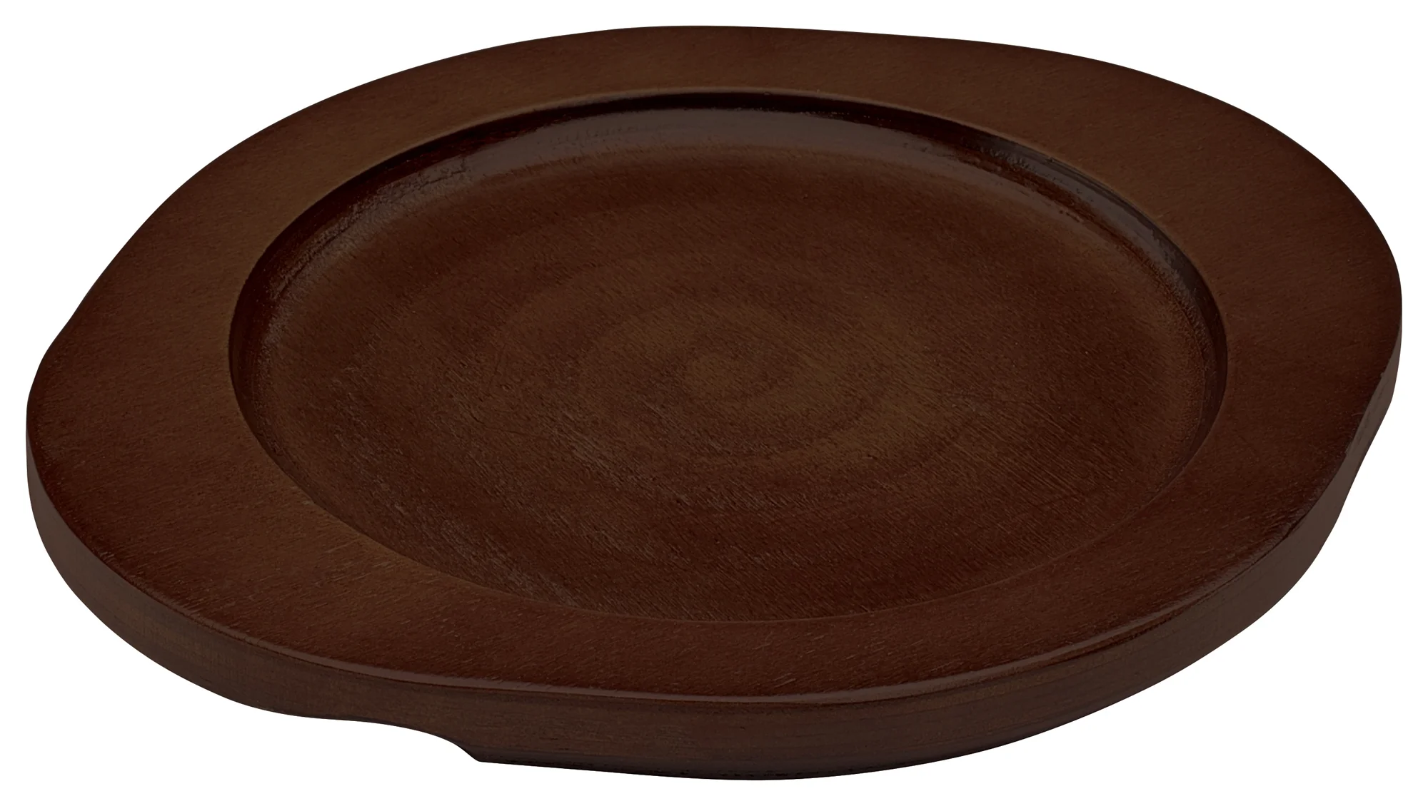 Winco CAST-6UL 7-3/4 Inch Round Wood Underliner for CAST-6 with Dual Handles