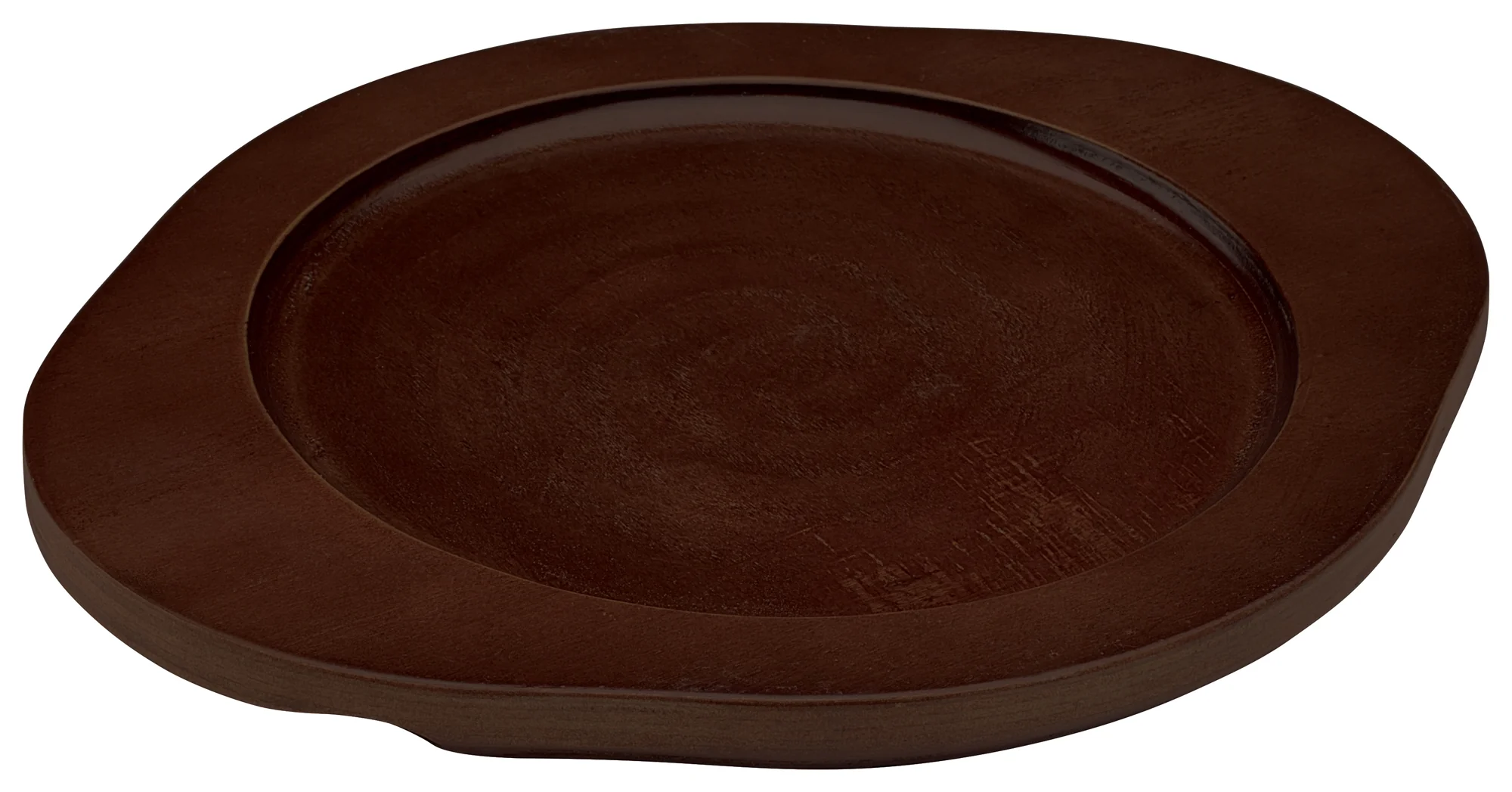 Winco CAST-8UL 10 Inch Wood Underliner for CAST-8 Round with Dual Handles