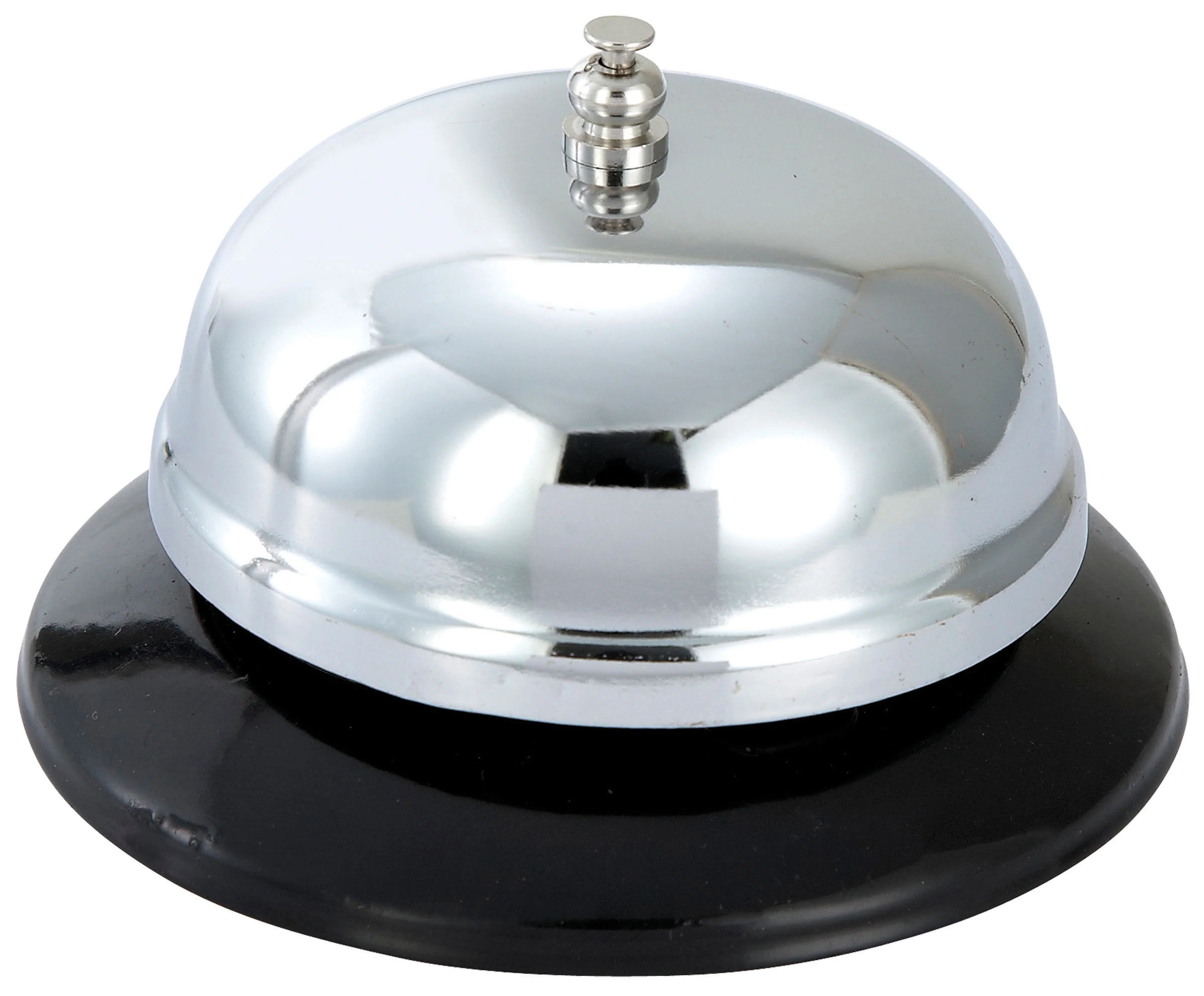 Winco CBEL-1 3-1/2 Inch Diameter Call Bell Chrome-plated Plastic Base - Image 2
