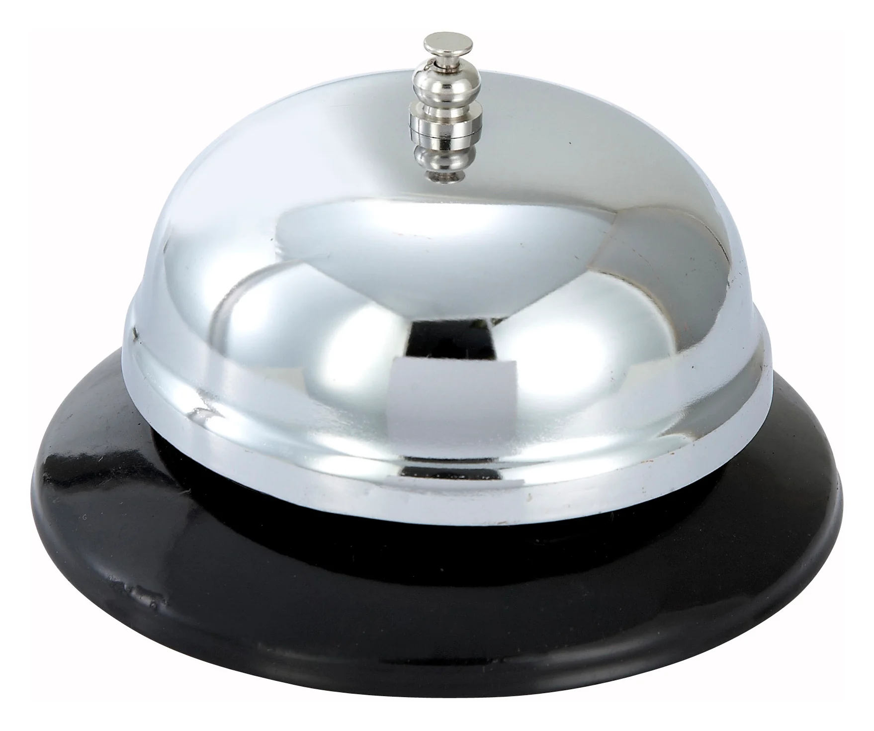 Winco CBEL-2 4 Inch Diameter Call Bell Chrome-Plated Plastic Base - Image 2