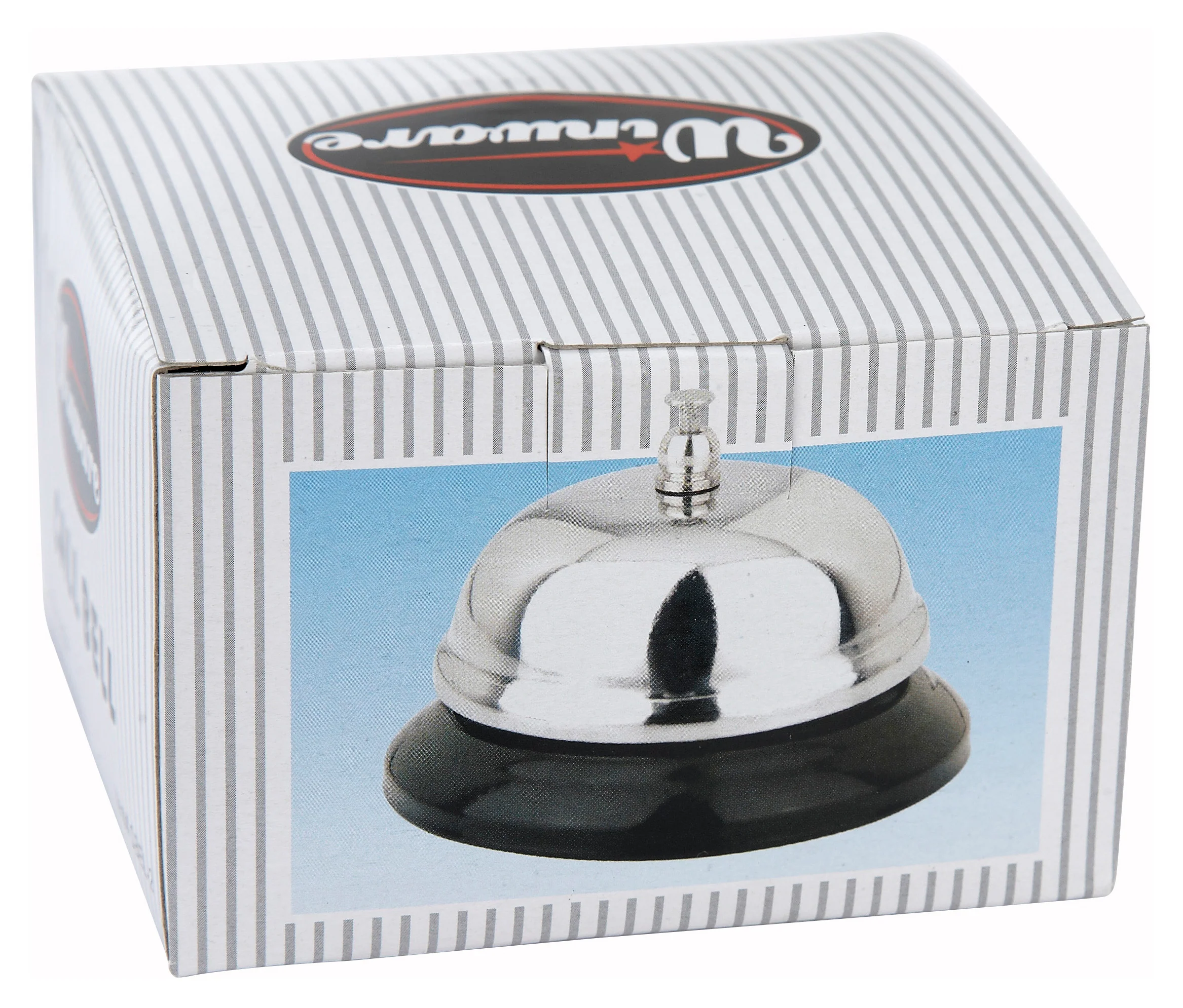 Winco CBEL-2 4 Inch Diameter Call Bell Chrome-Plated Plastic Base - Image 3