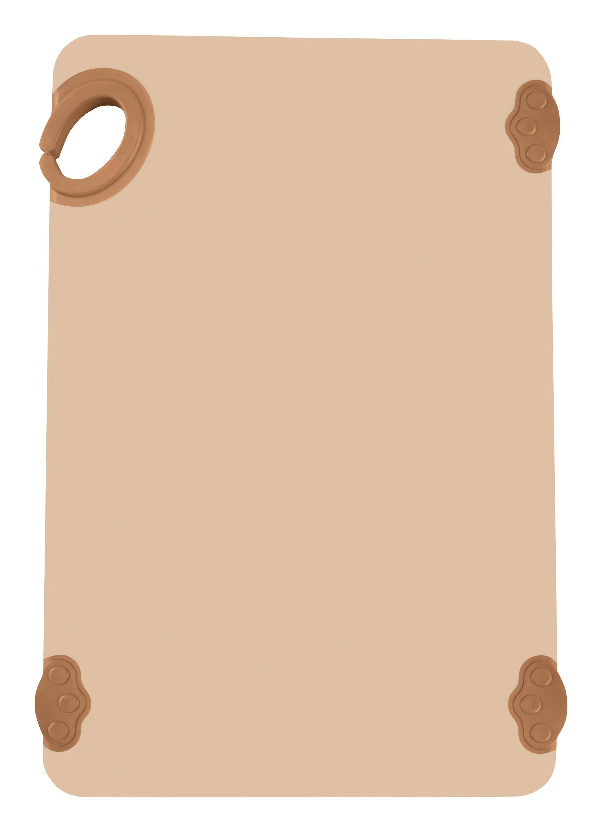 Winco CBK-1218BN 12 Inch Cutting Board with rubber grip hook Brown Co-polymer