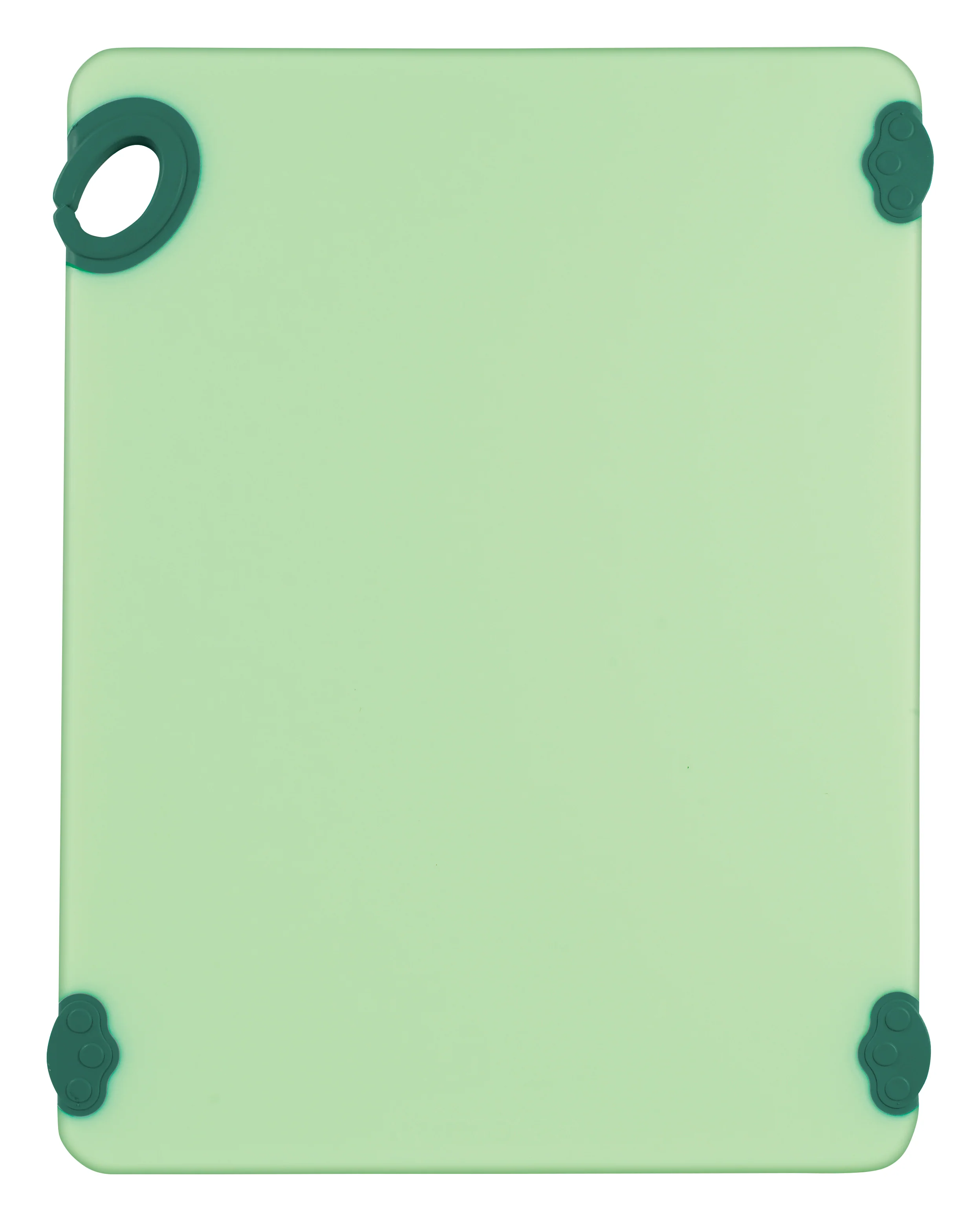 Winco CBK-1520GR 15 Inch Rectangular Cutting Board with Rubber Grip Hook Green Co-polymer - Image 2