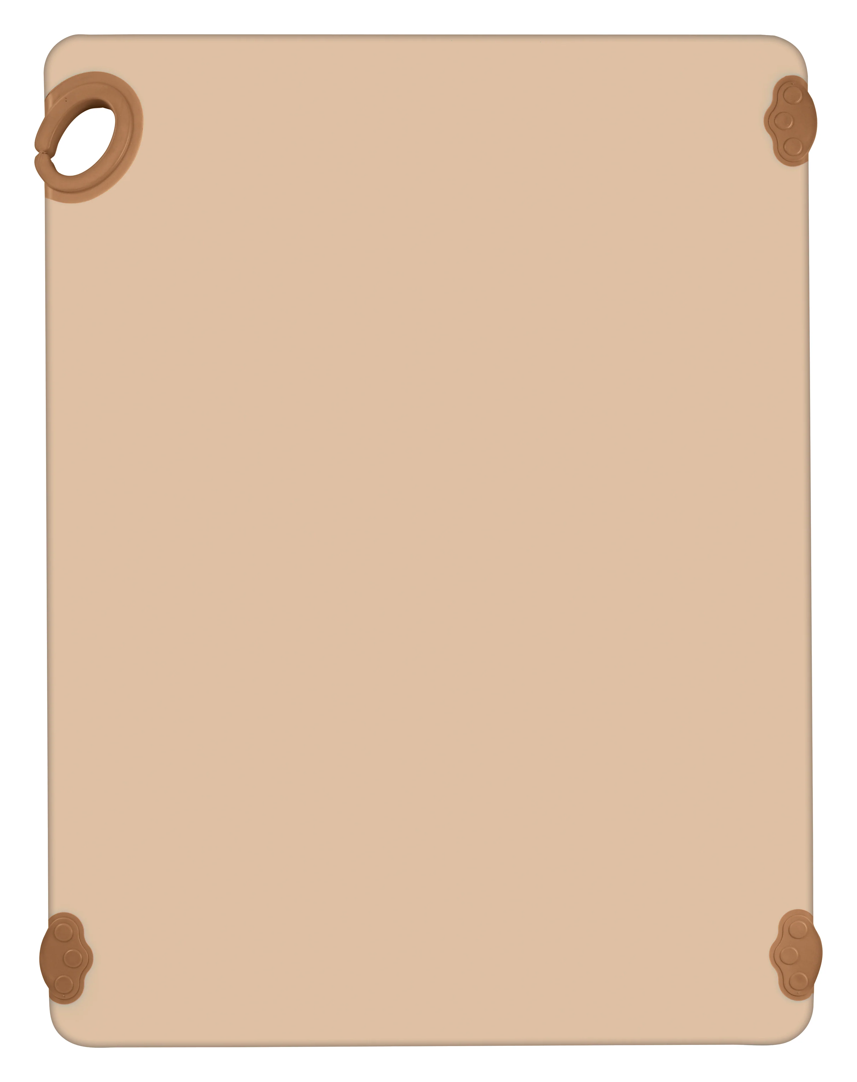 Winco CBK-1824BN 18 Inch with rubber grip hook Rectangular Cutting Board Co-polymer Brown