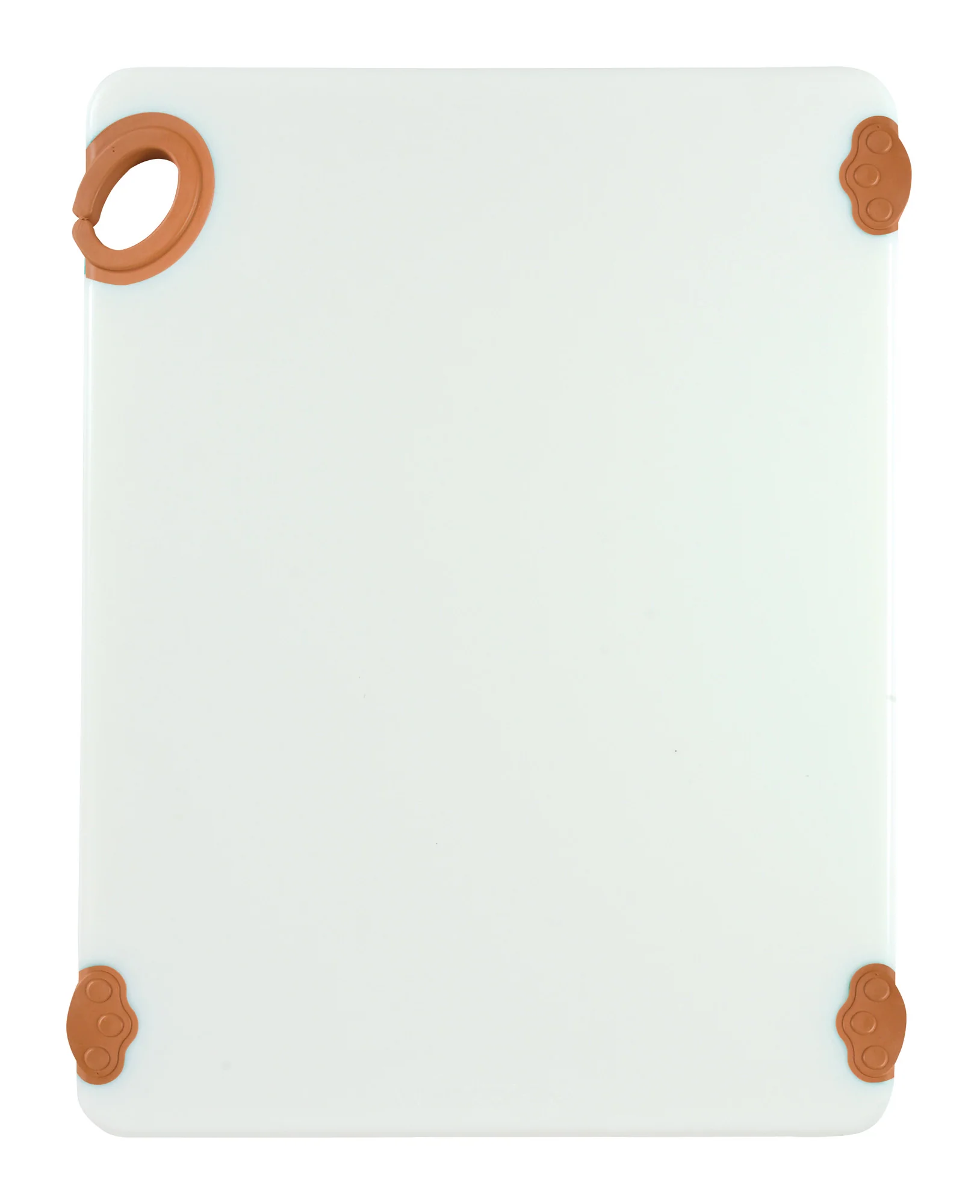 Winco CBN-1520BN 15 Inch Brown Rectangular Cutting Board with Rubber Grip Hook - Image 3