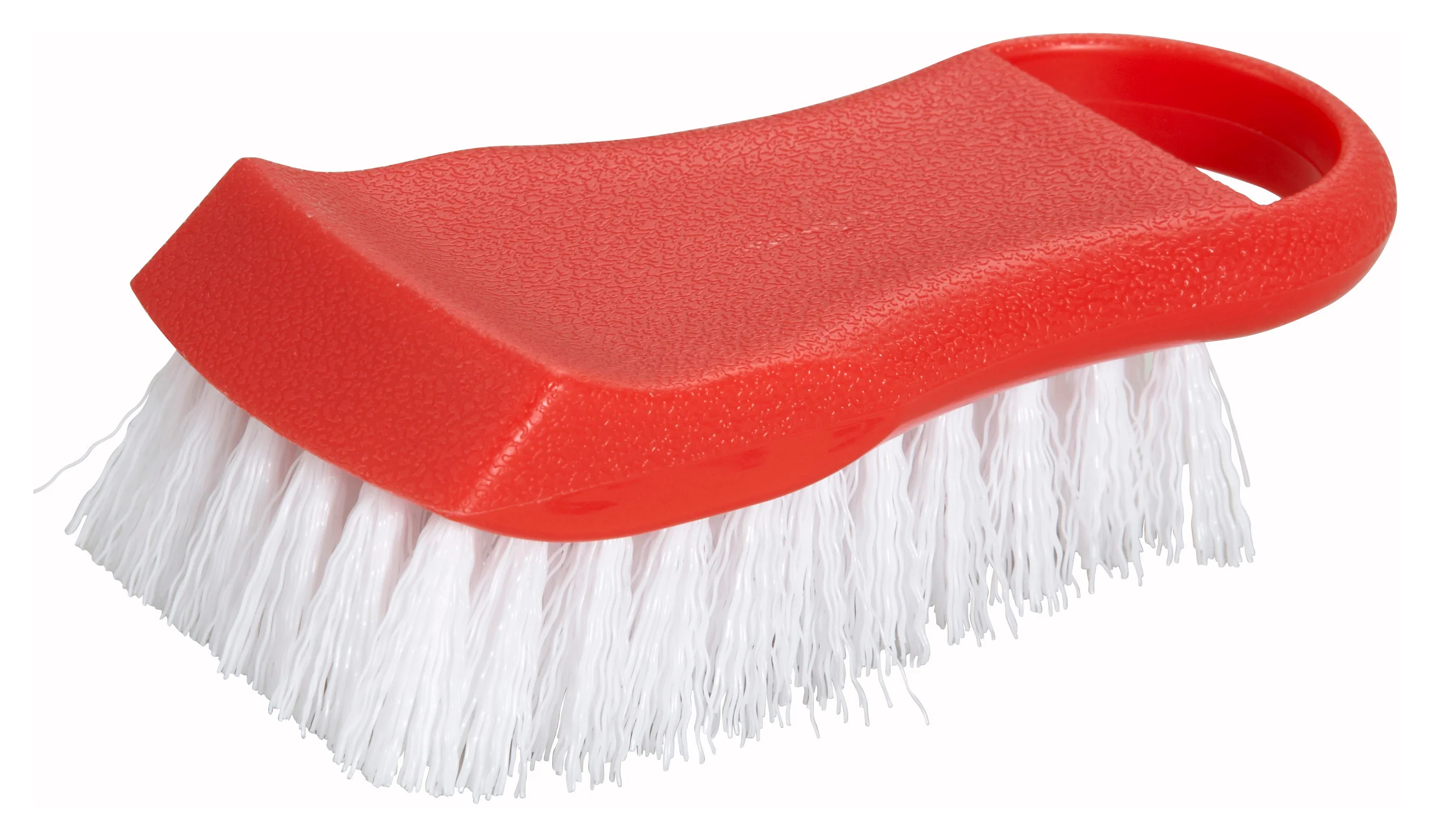 Winco CBR-RD 6-1/2 Inch Cutting Board Brush Red Polypropylene Cleaning Tool - Image 2