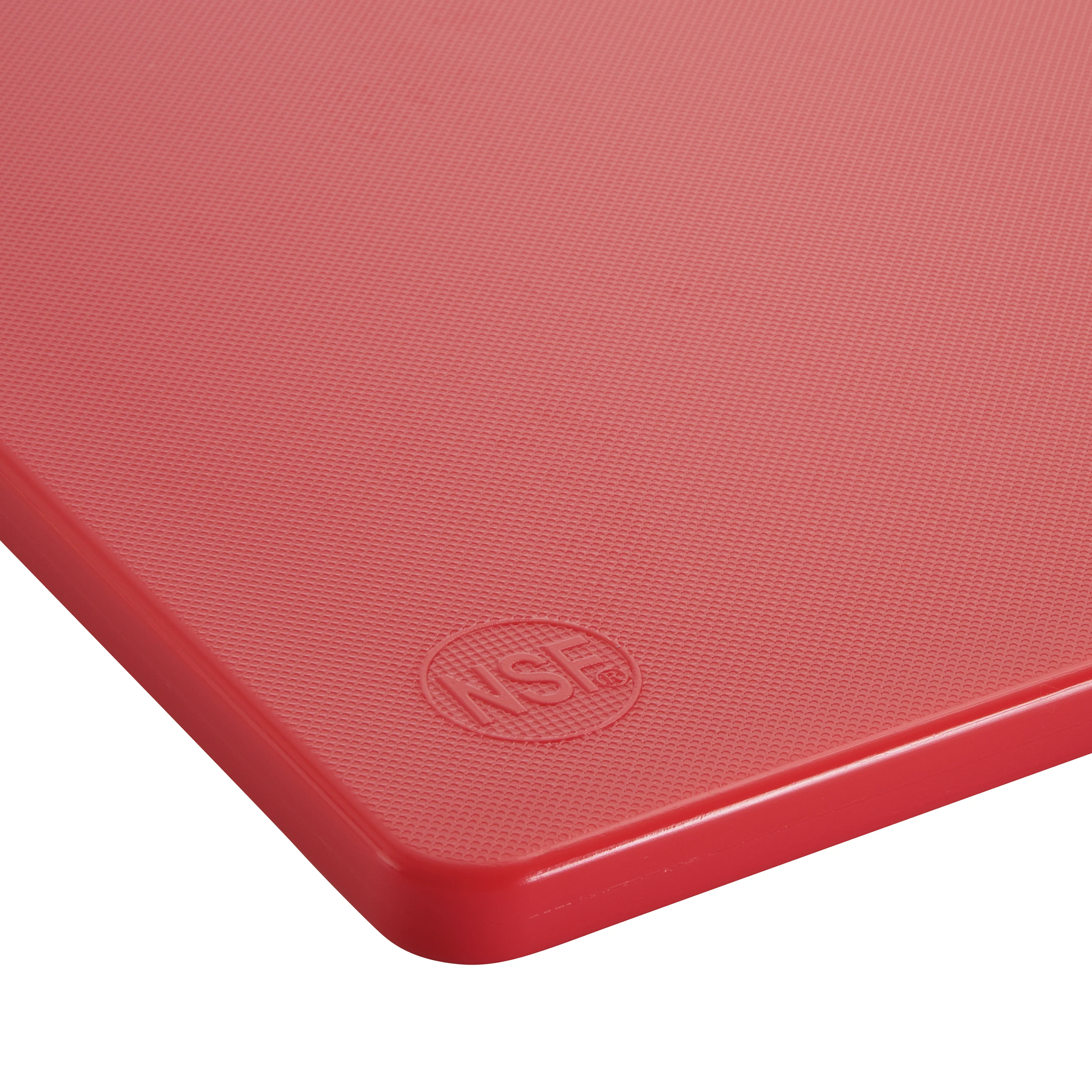 Winco CBRD-1218 12 Inch Polypropylene Cutting Board Red NSF BPA Free - Image 2