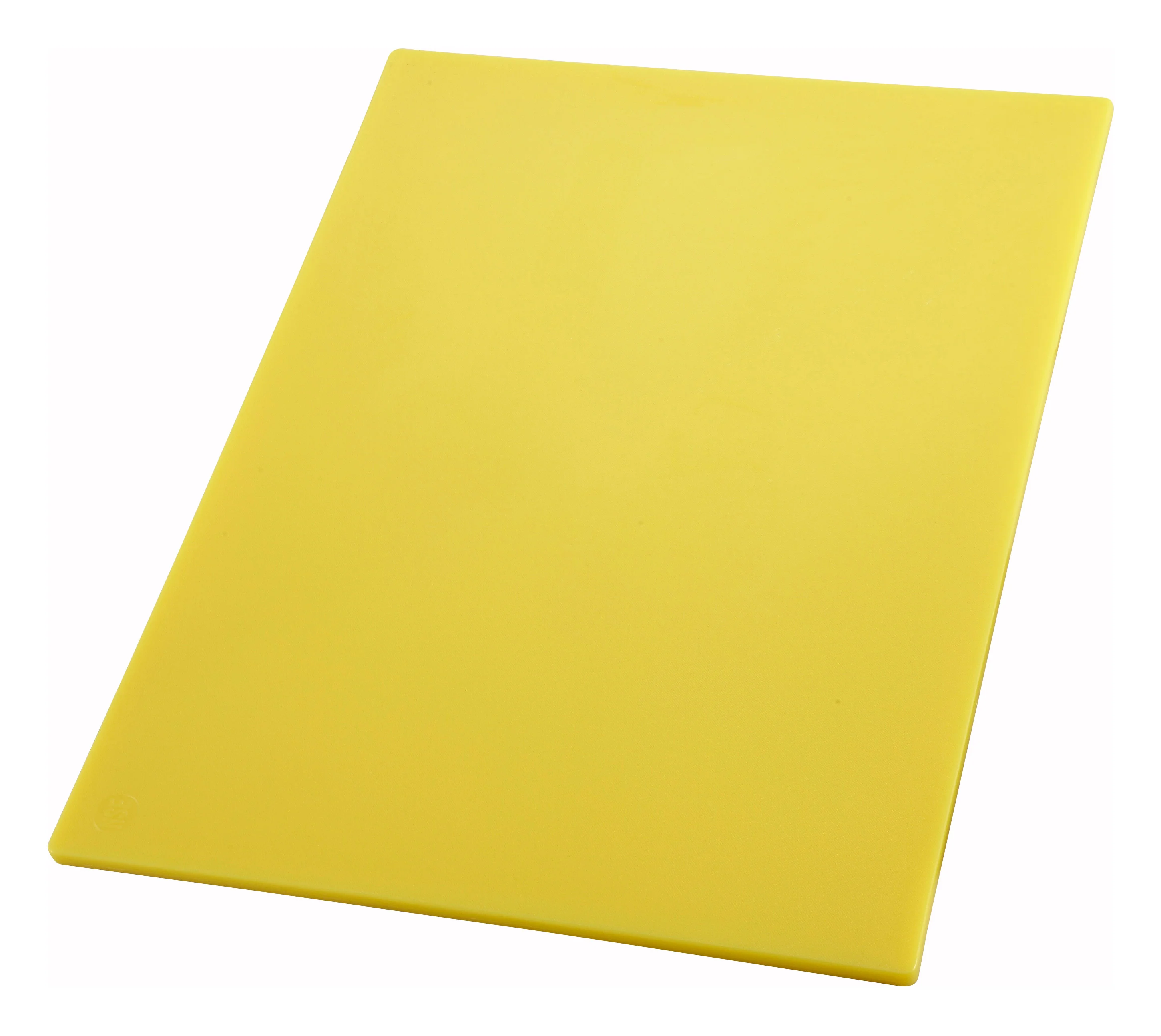 Winco CBYL-1218 12 Inch Cutting Board BPA Free Yellow Plastic Sanitized