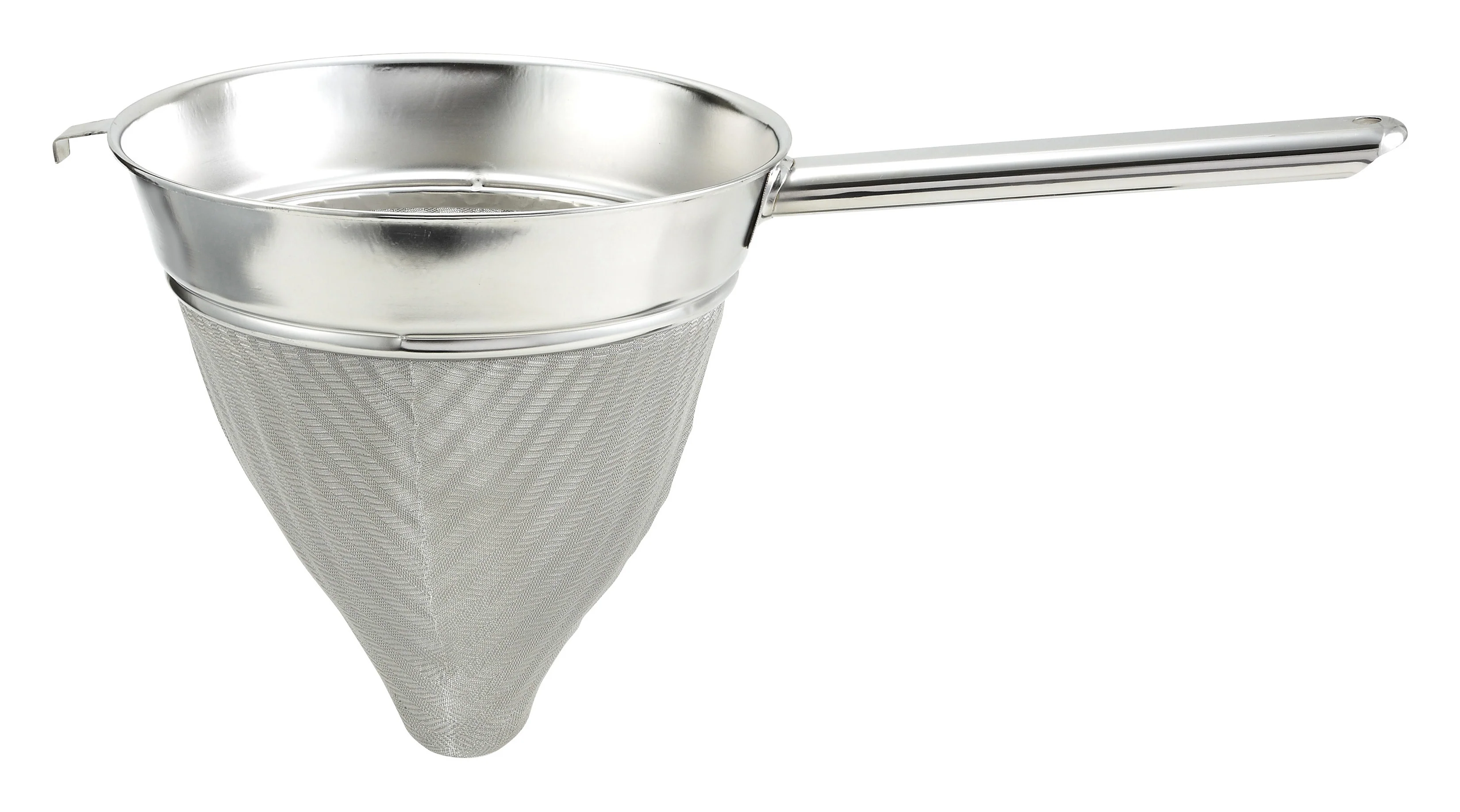 Winco CCB-10 10 Inch Bouillon Strainer Extra Fine Mesh Stainless Steel - Image 2