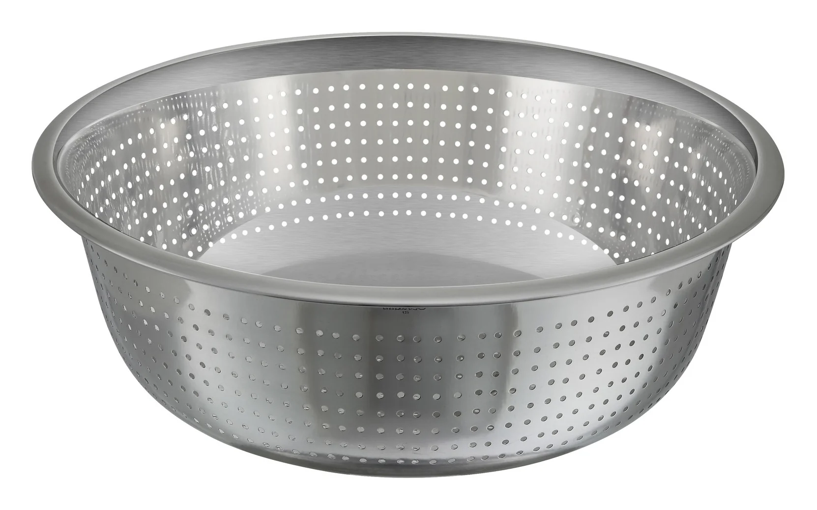 Winco CCOD-13S 13 Inch Diameter Chinese Colander with 2.5mm Holes Stainless Steel - Image 2