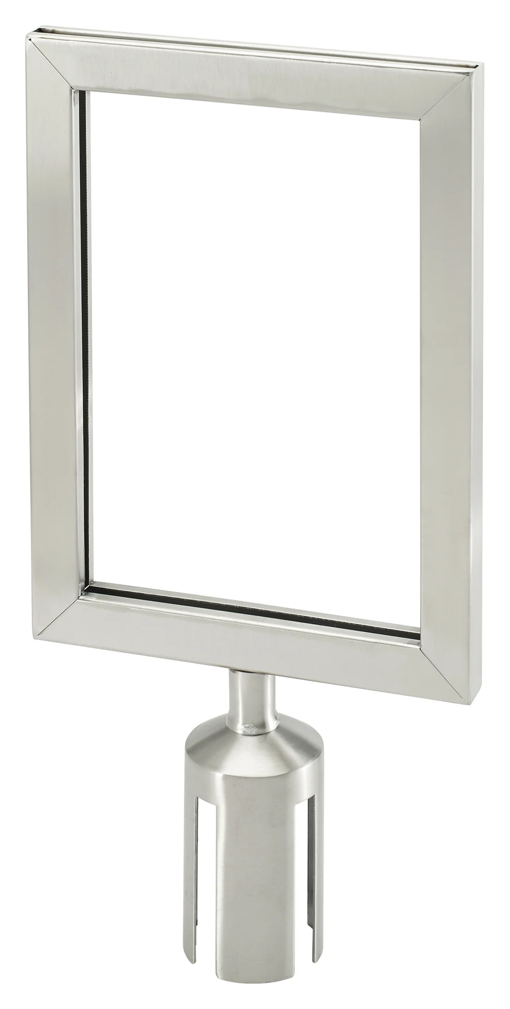 Winco CGSF-12S Fits On Top Of Stanchion Stainless Steel Sign Frame