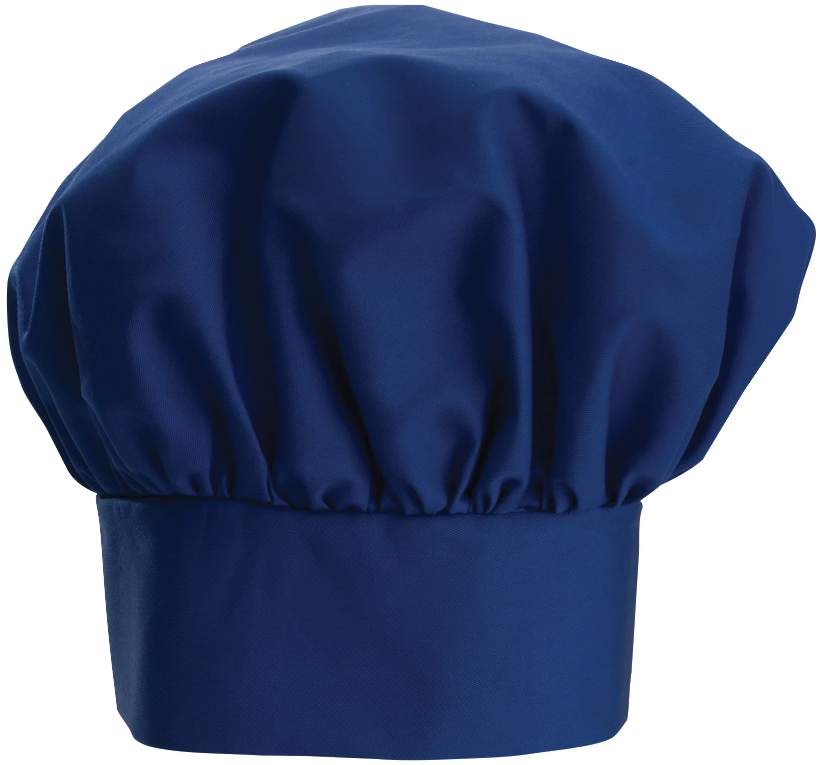 Winco CH-13BL Chef Hat Adjustable Velcro Closure Blue Poly-Cotton Blend - Image 2