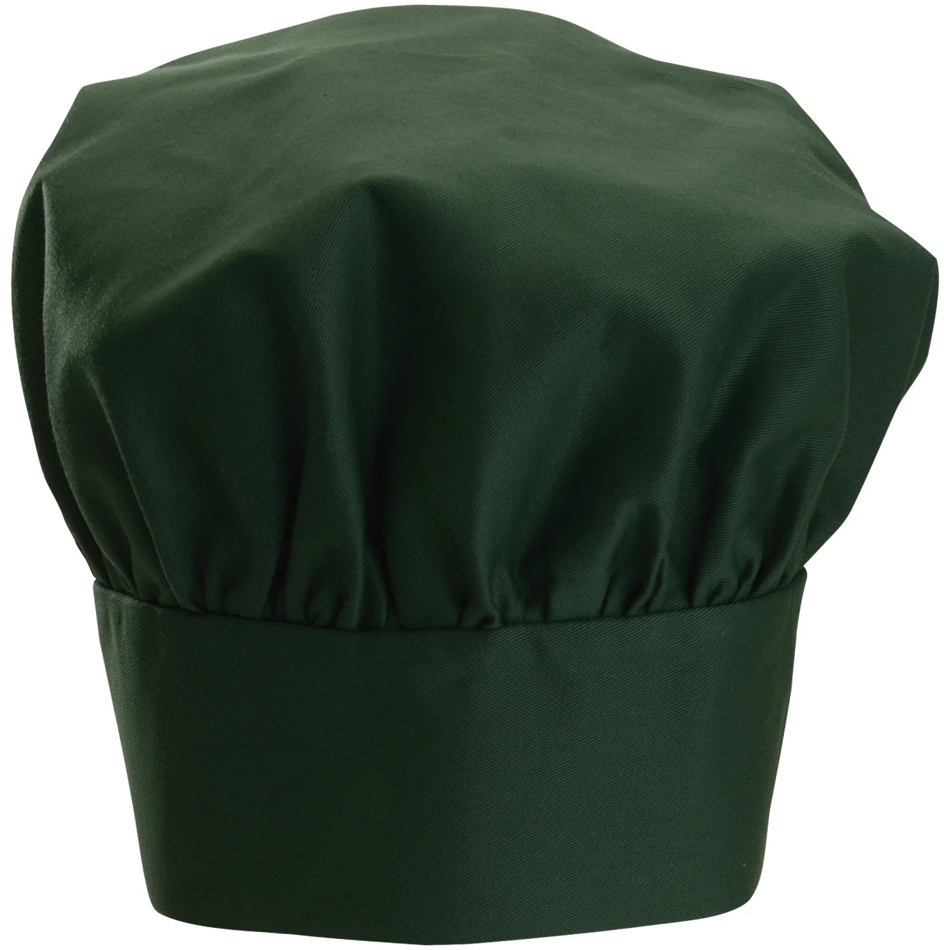 Winco CH-13GN Chef Hat 13H Adjustable Velcro Closure Green Poly Cotton - Image 2
