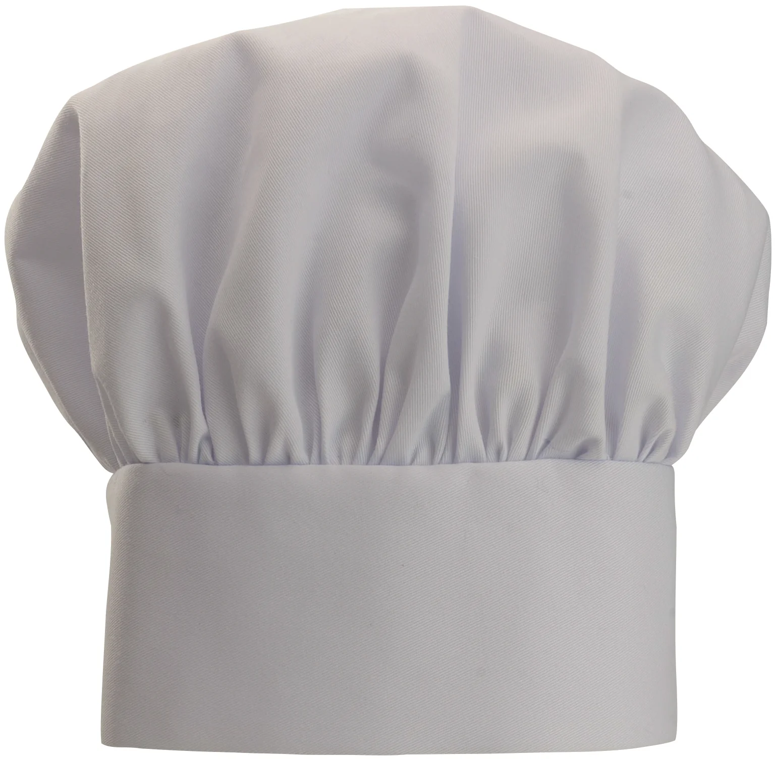 Winco CH-13WH Chef Hat Adjustable Velcro Closure White Poly-Cotton Blend - Image 2