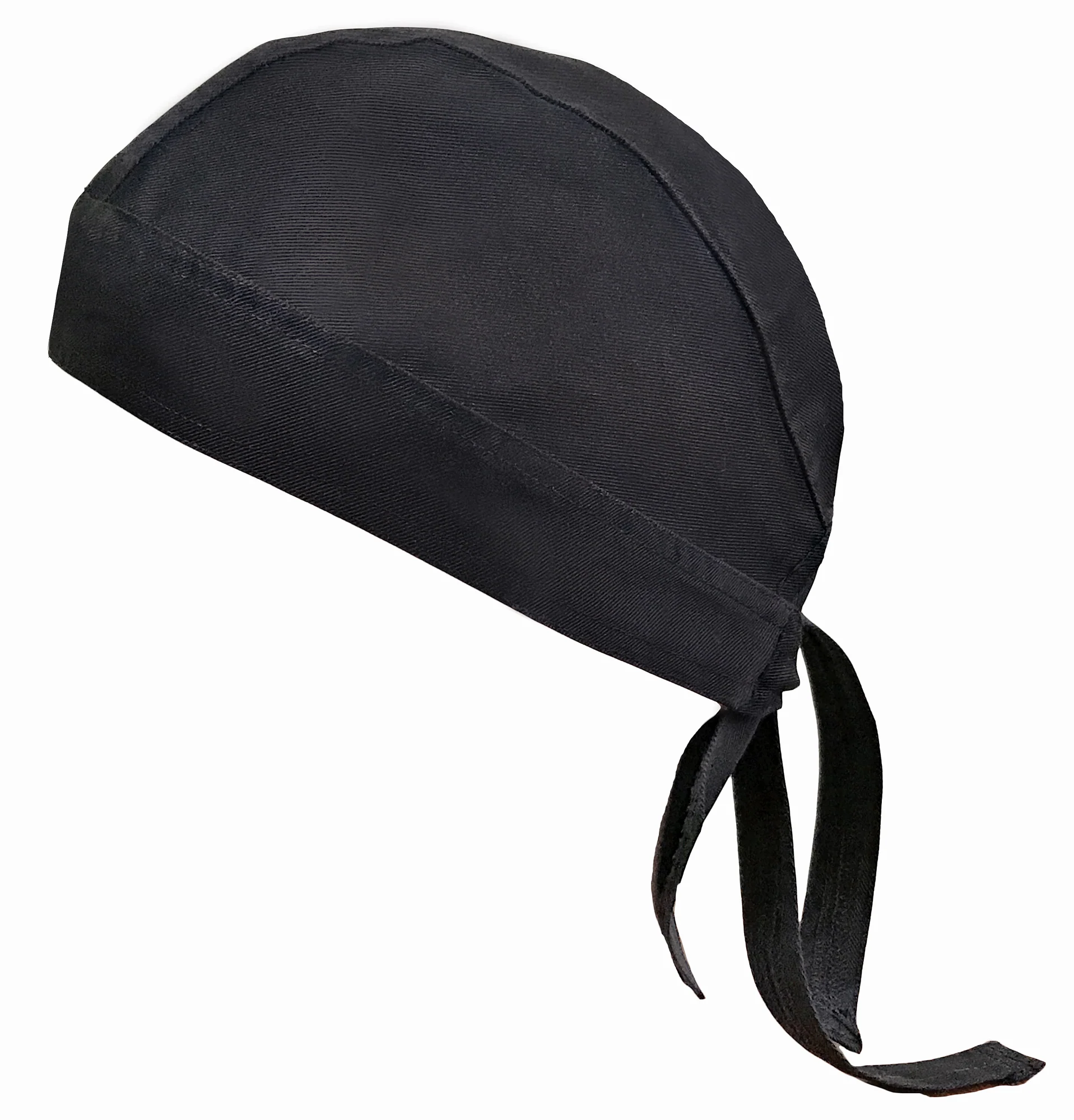Winco CHHW-3K 12 Inch Adjustable Chef's Hat Black Poly-Cotton Blend