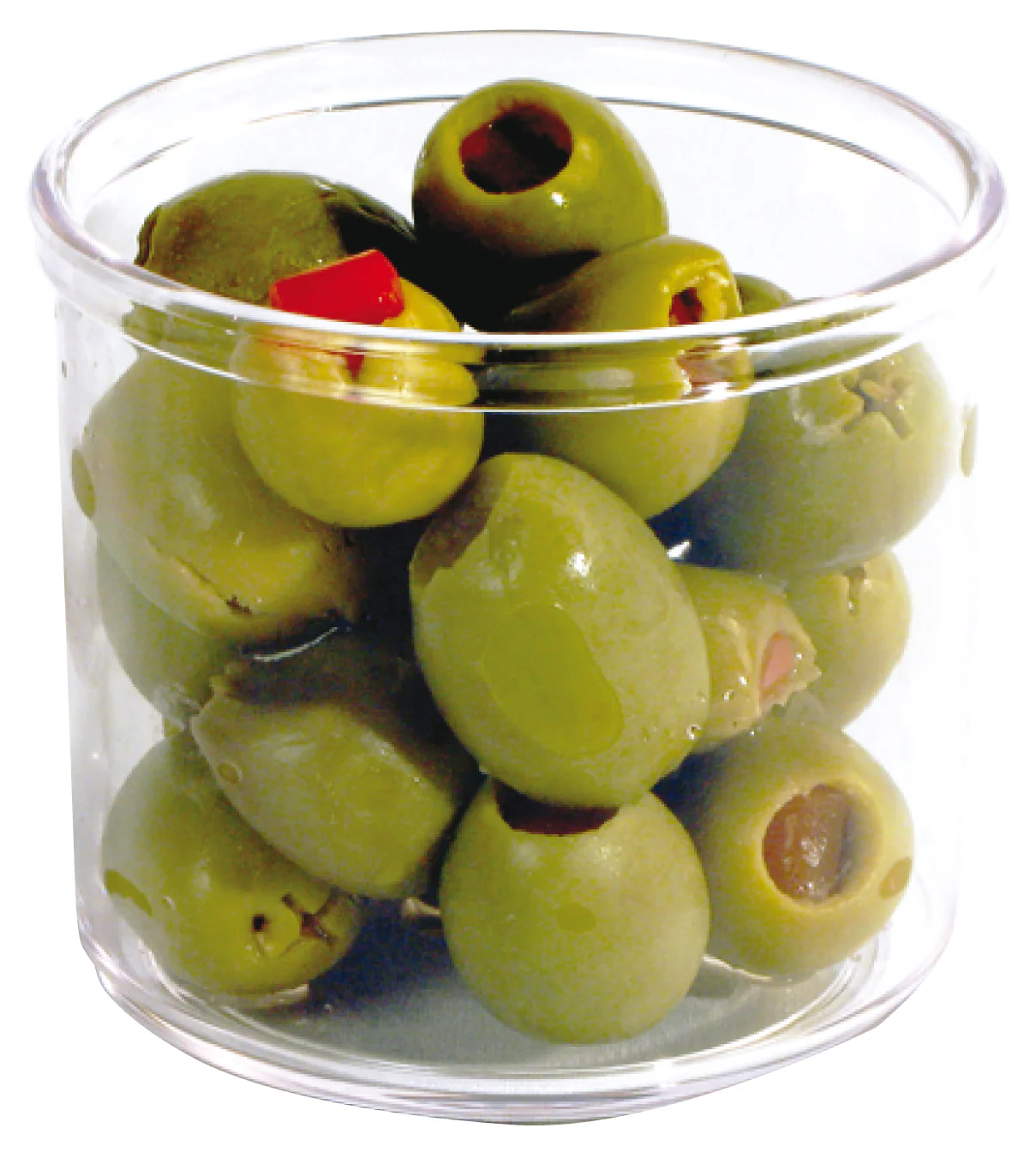 Winco CJ-7P 7 Oz Clear Plastic Condiment Jar Round with Durable Design