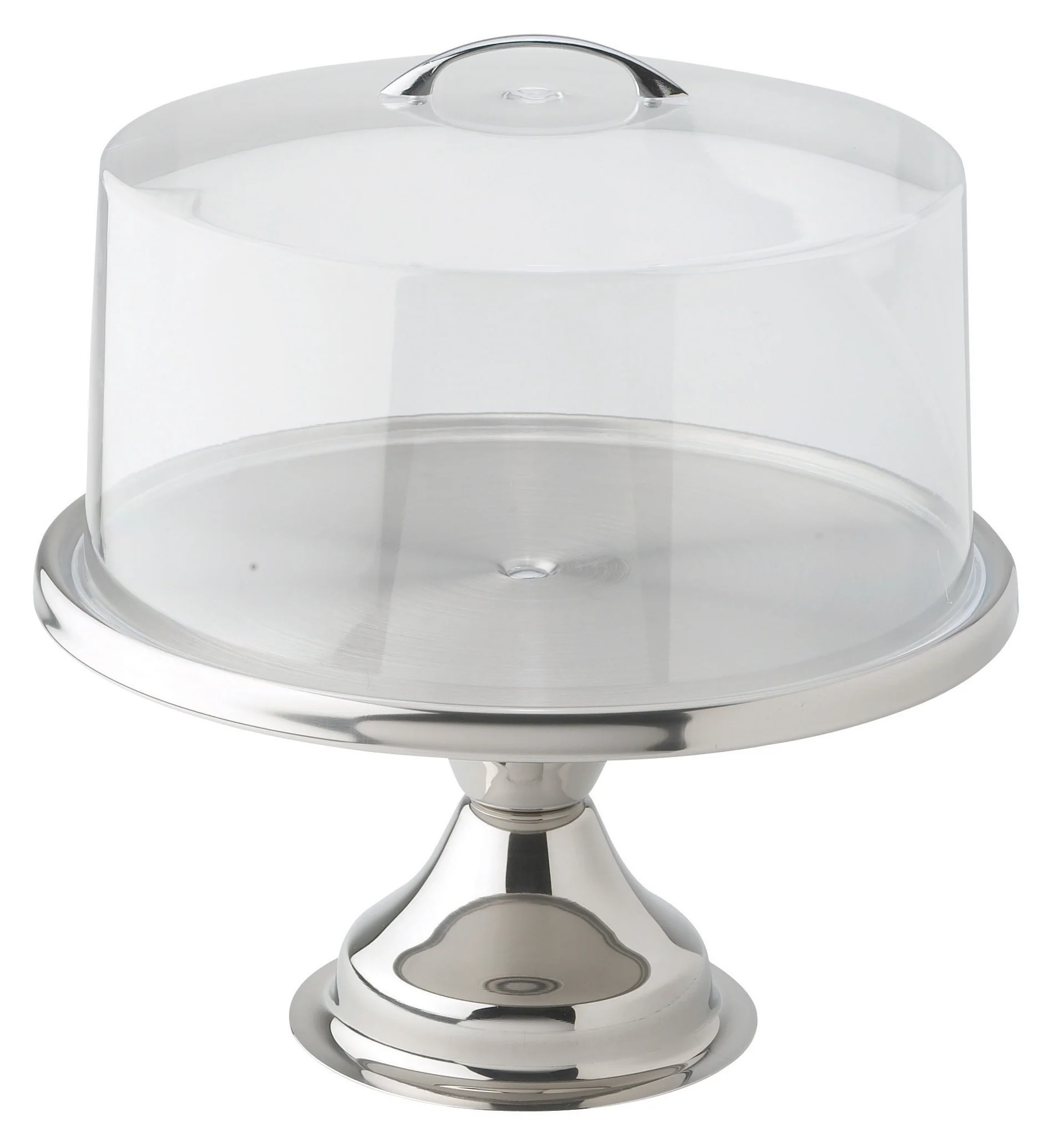 Winco CKS-13 13 Inch Diameter Cake Stand Stainless Steel Round Assembly Required - Image 2