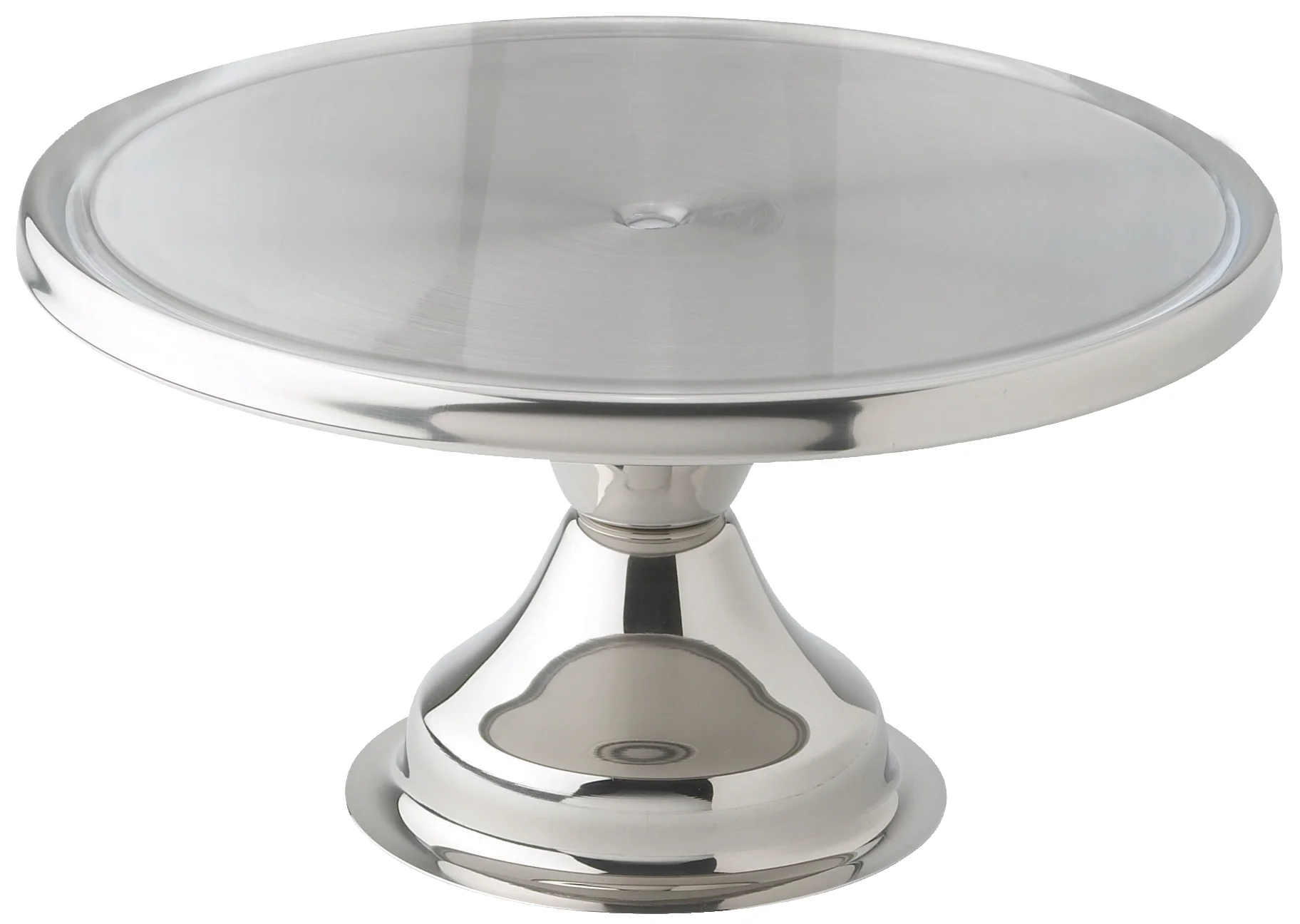 Winco CKS-13 13 Inch Diameter Cake Stand Stainless Steel Round Assembly Required - Image 3