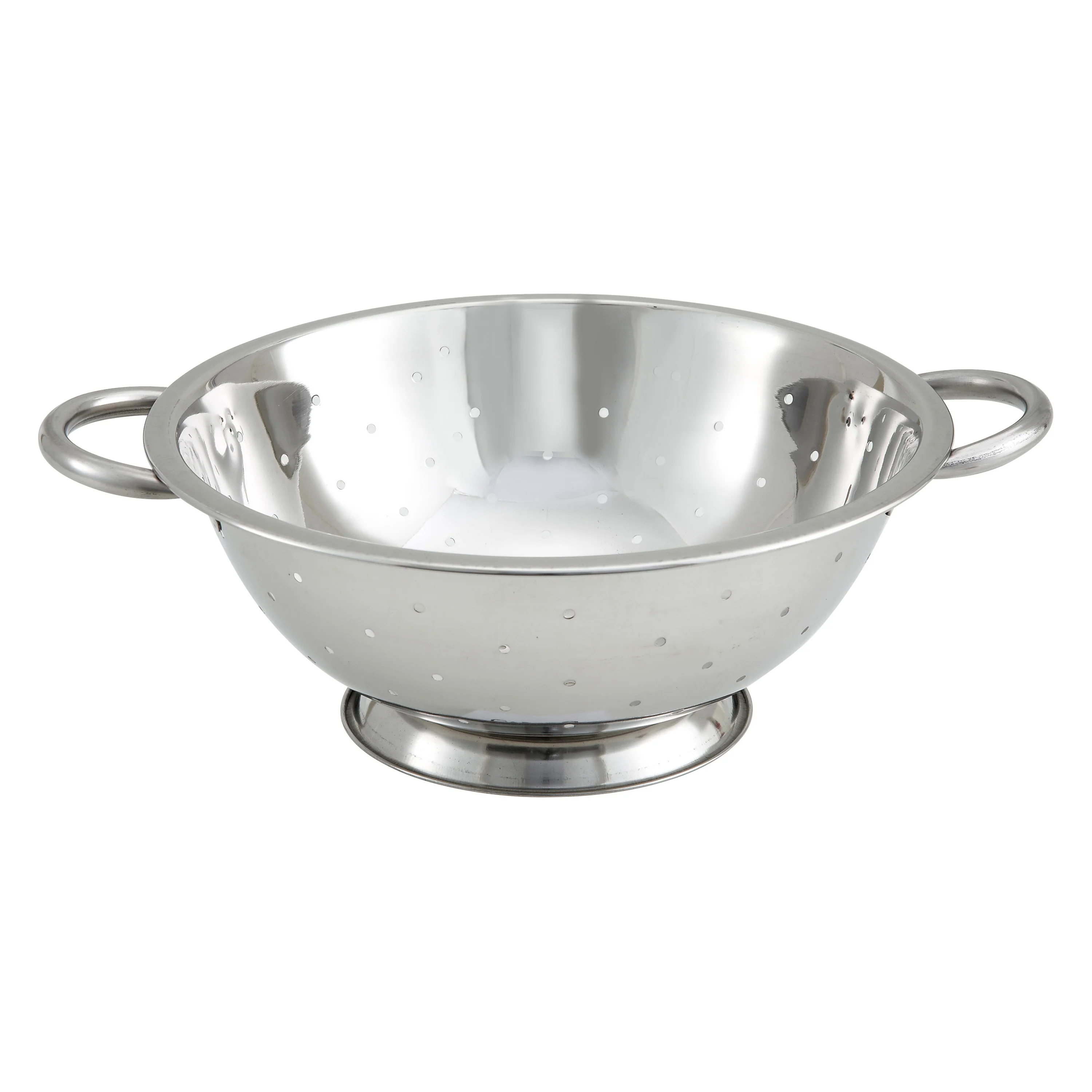 Winco COD-3 3 Quart Colander Round Stainless Steel 10 Inch Diameter - Image 2