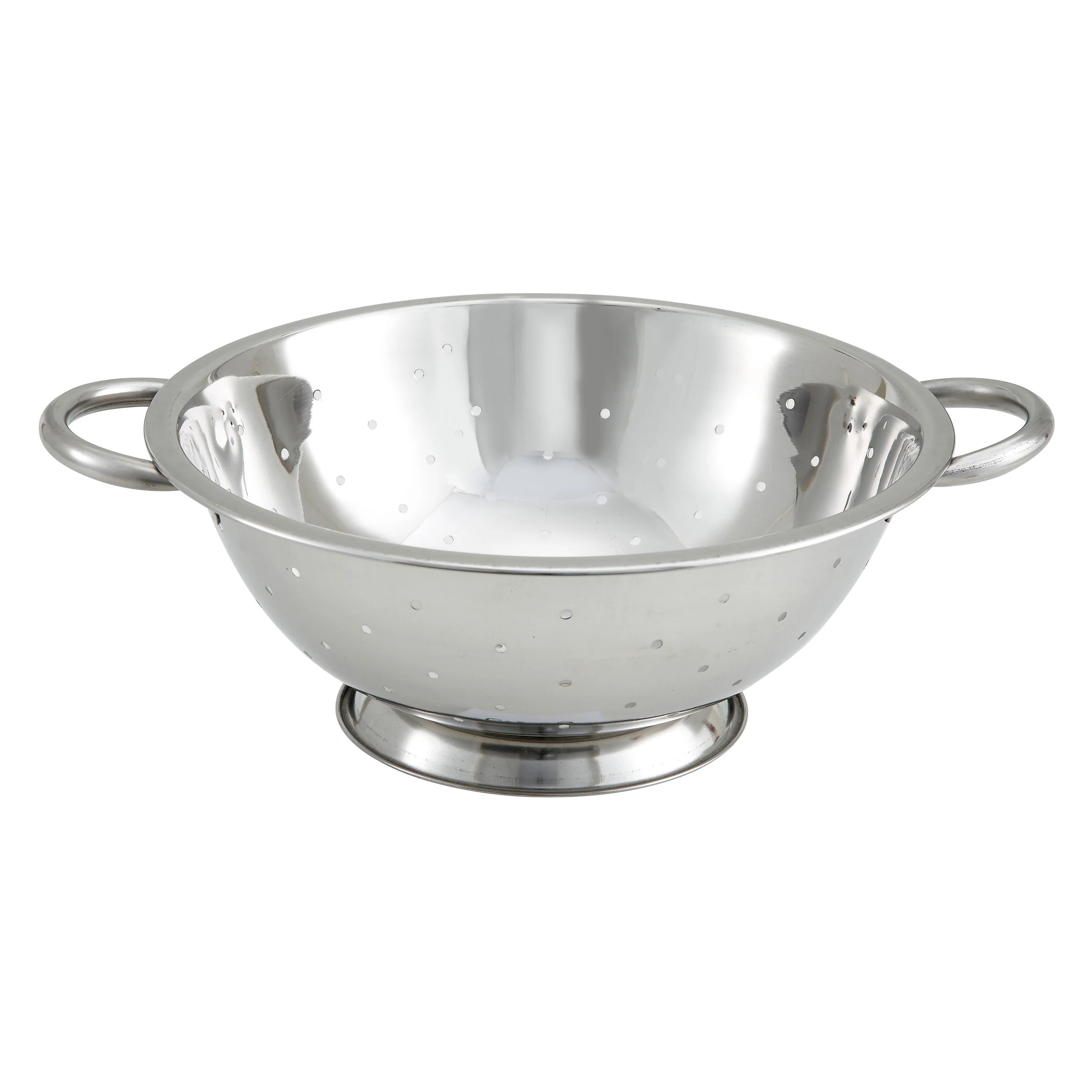 Winco COD-5 5 Quarts Round Colander Stainless Steel with Corrosion Resistance - Image 2