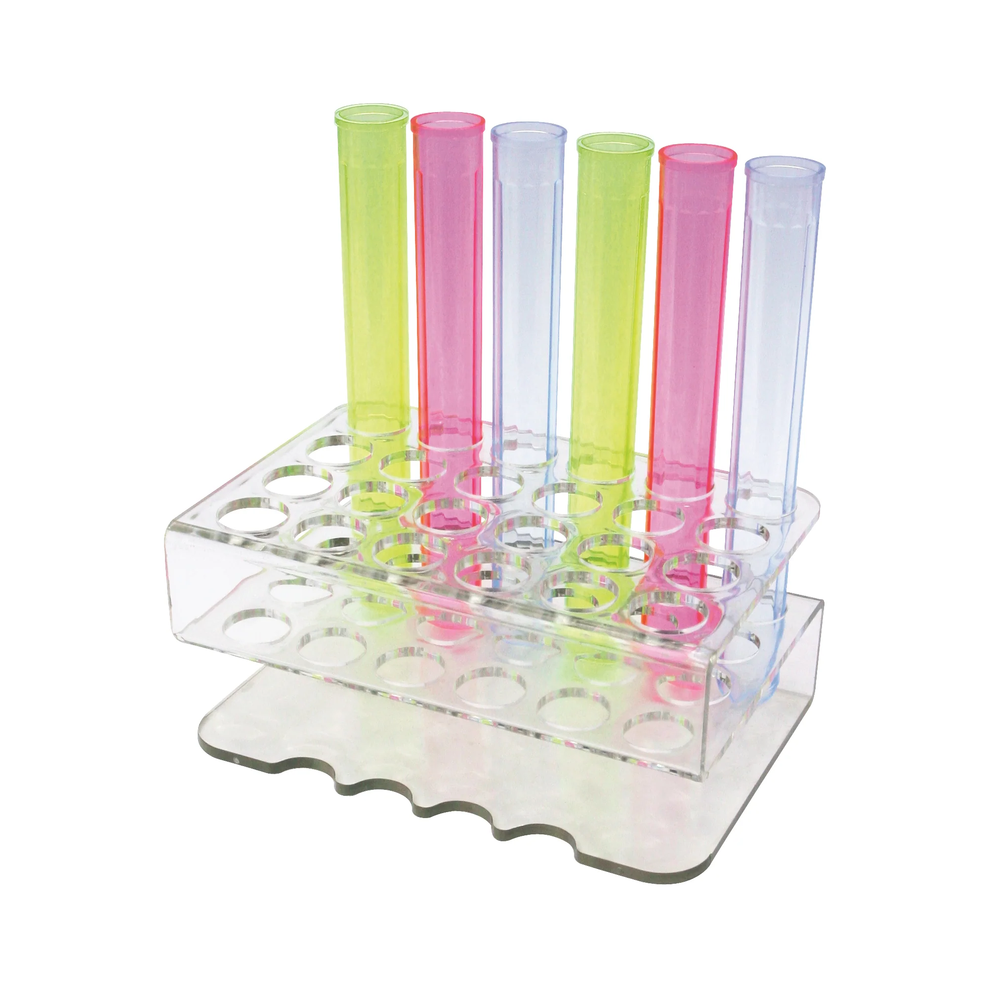 Winco CR-1600 Bar Maid Rack For Shooter Tubes, 24 Slots, Clear