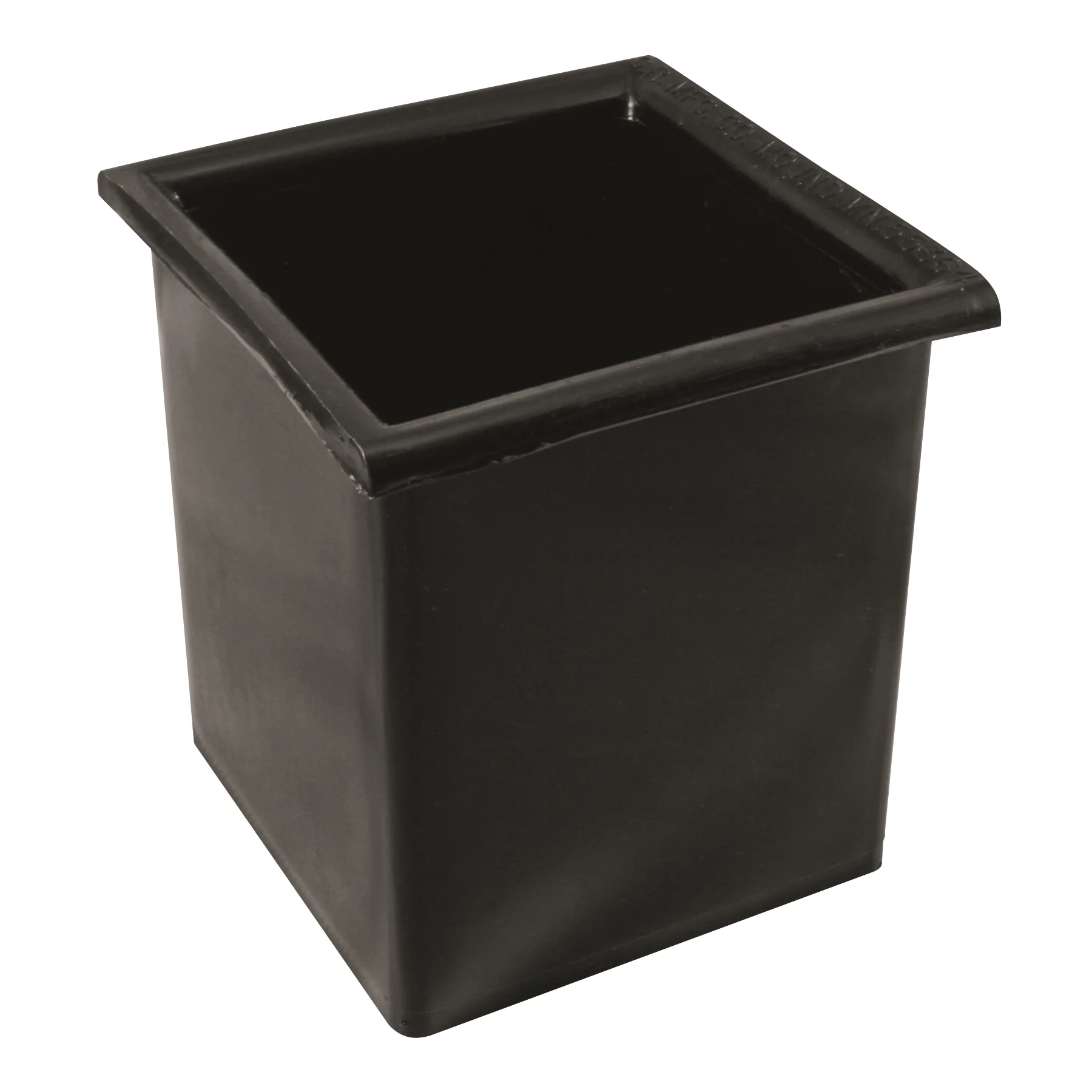 Winco CR-2401 Bar Maid, Bottle Well, Square, Black, Polyethylene - Image 2