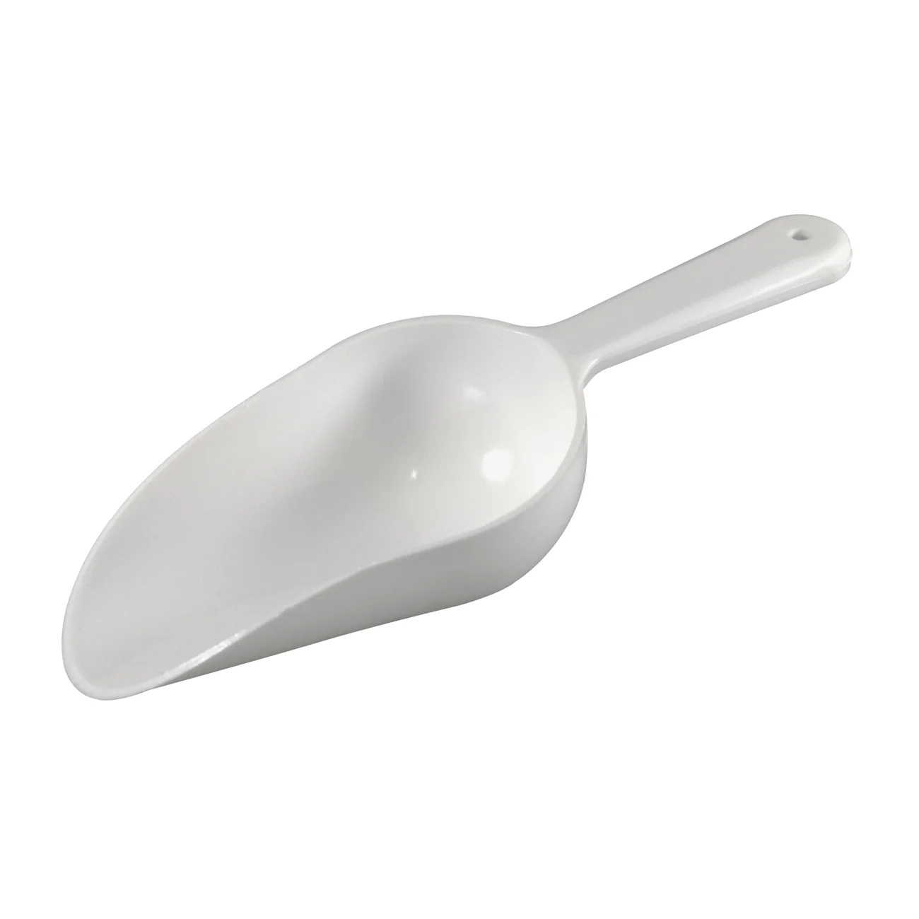 Winco CR-854W Bar Maid 4 oz Polyethylene Round Bowl Scoop - Image 2