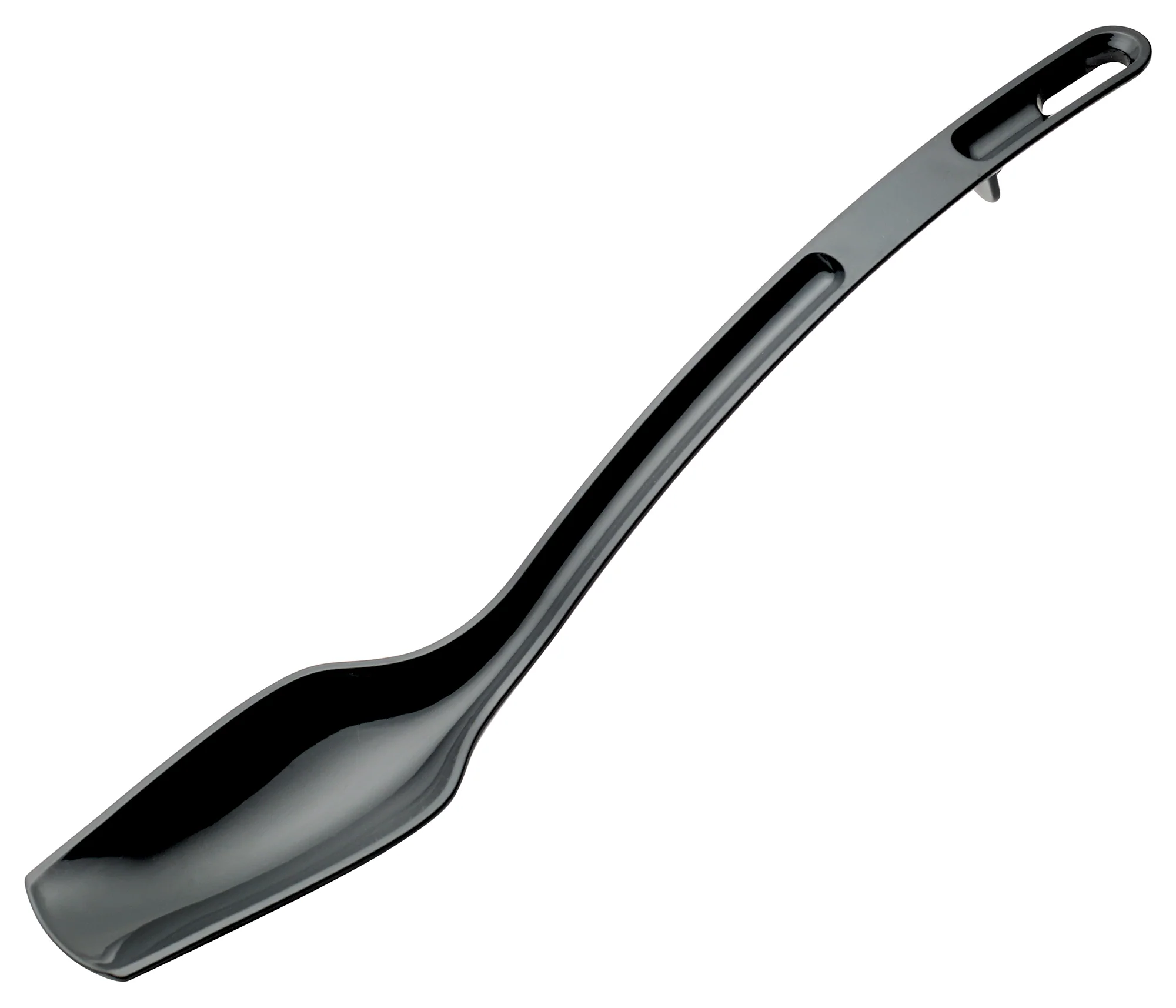 Winco CVBS-10K 3/4 Oz Buffet Spoon to Serve Sauces Black Polycarbonate