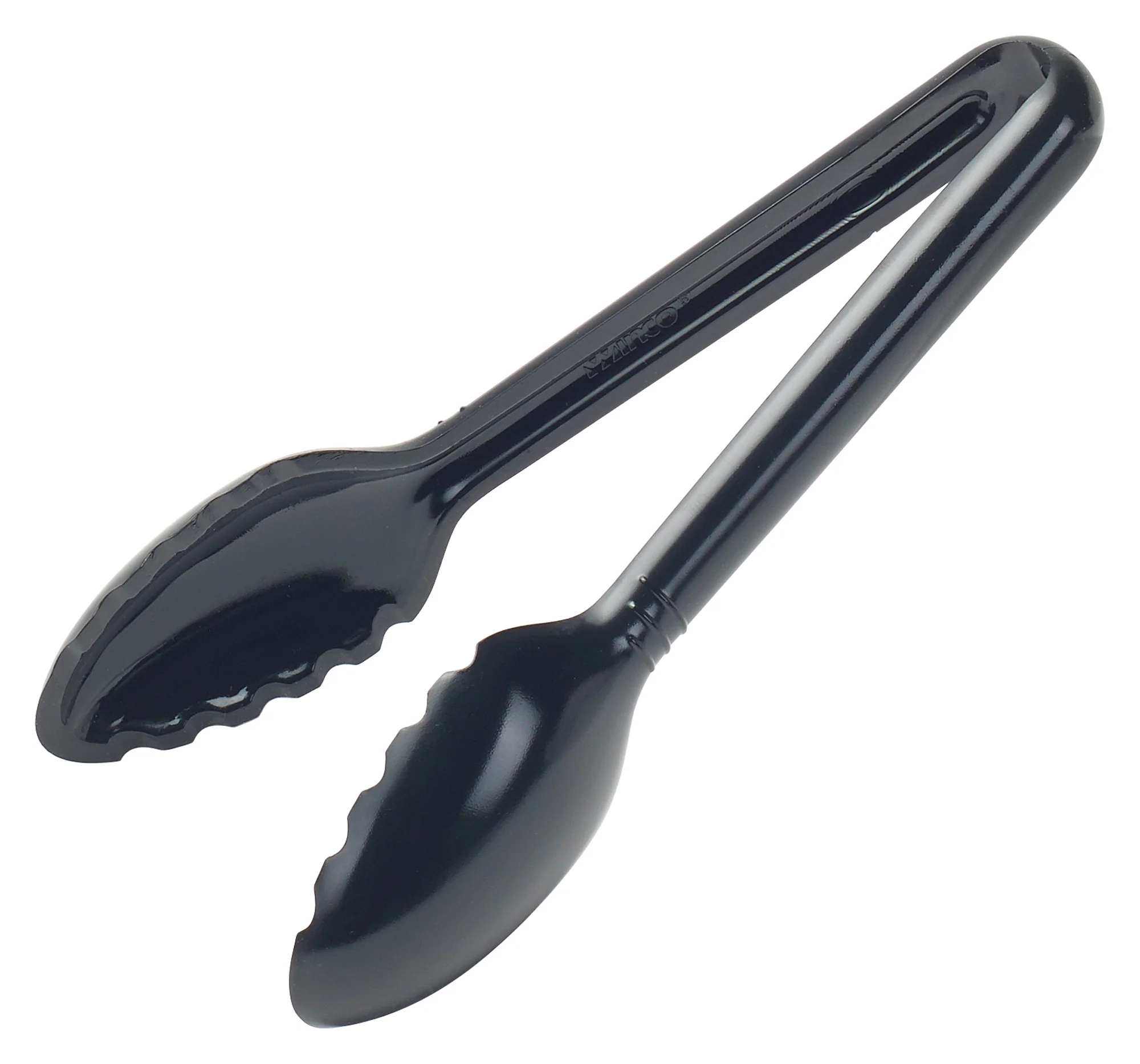 Winco CVST-6K 6 Inch Heat Resistant Serving Tong Polycarbonate Black