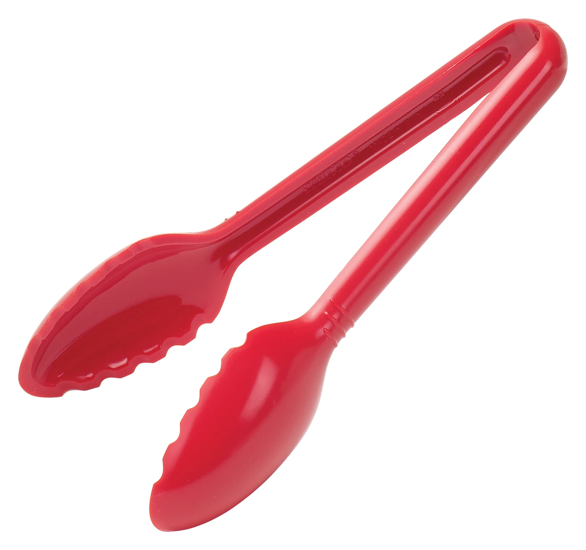 Winco CVST-6R 6 Inch Serving Tong Polycarbonate Red NSF Heat Resistant - Image 2