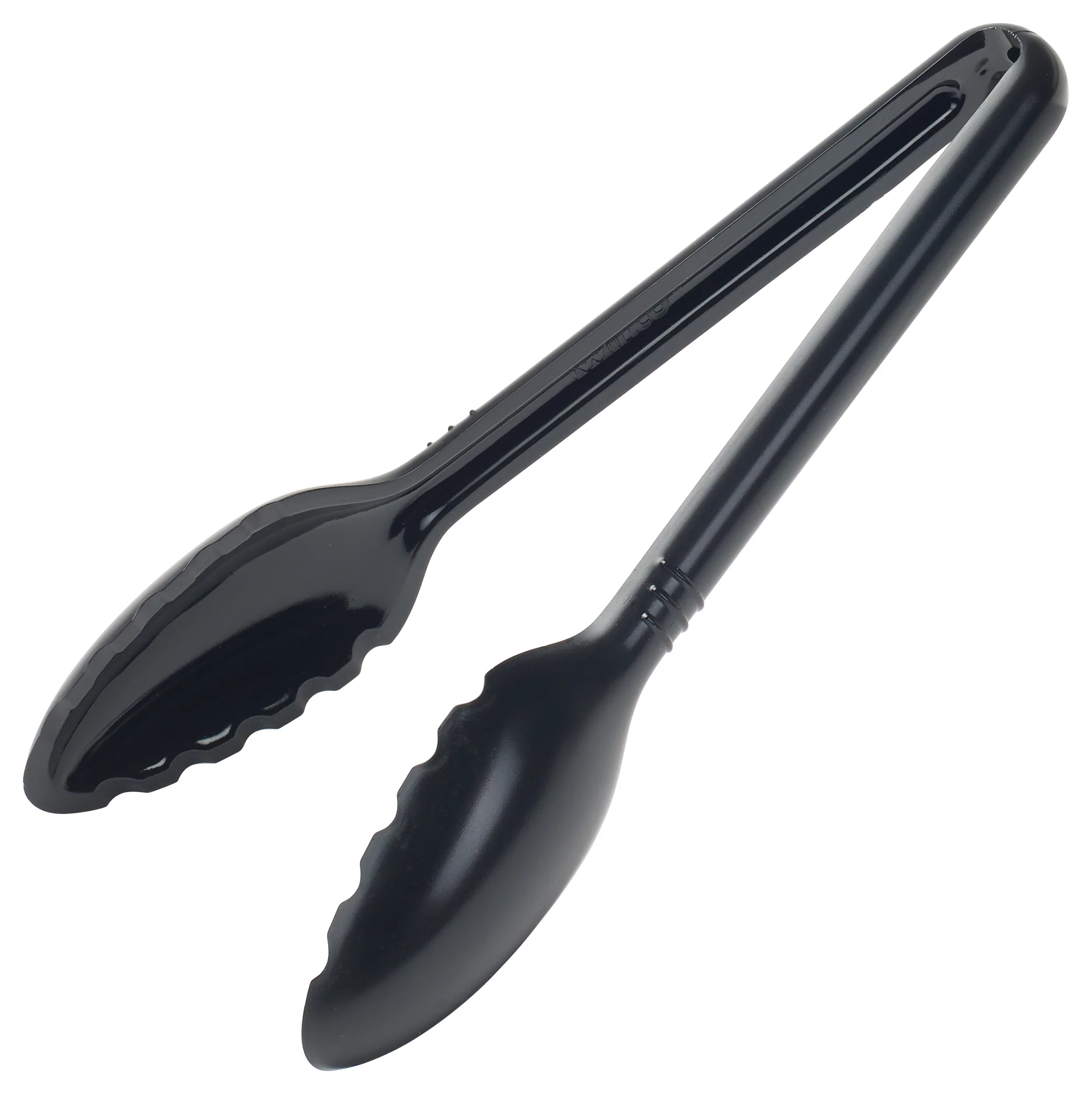 Winco CVST-9K 9 Inch Heat Resistant Serving Tong Polycarbonate Black NSF - Image 3
